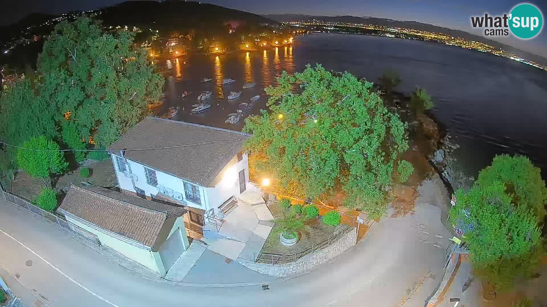 Webcam port d’Ika – Vue en direct et lumières d’Opatija