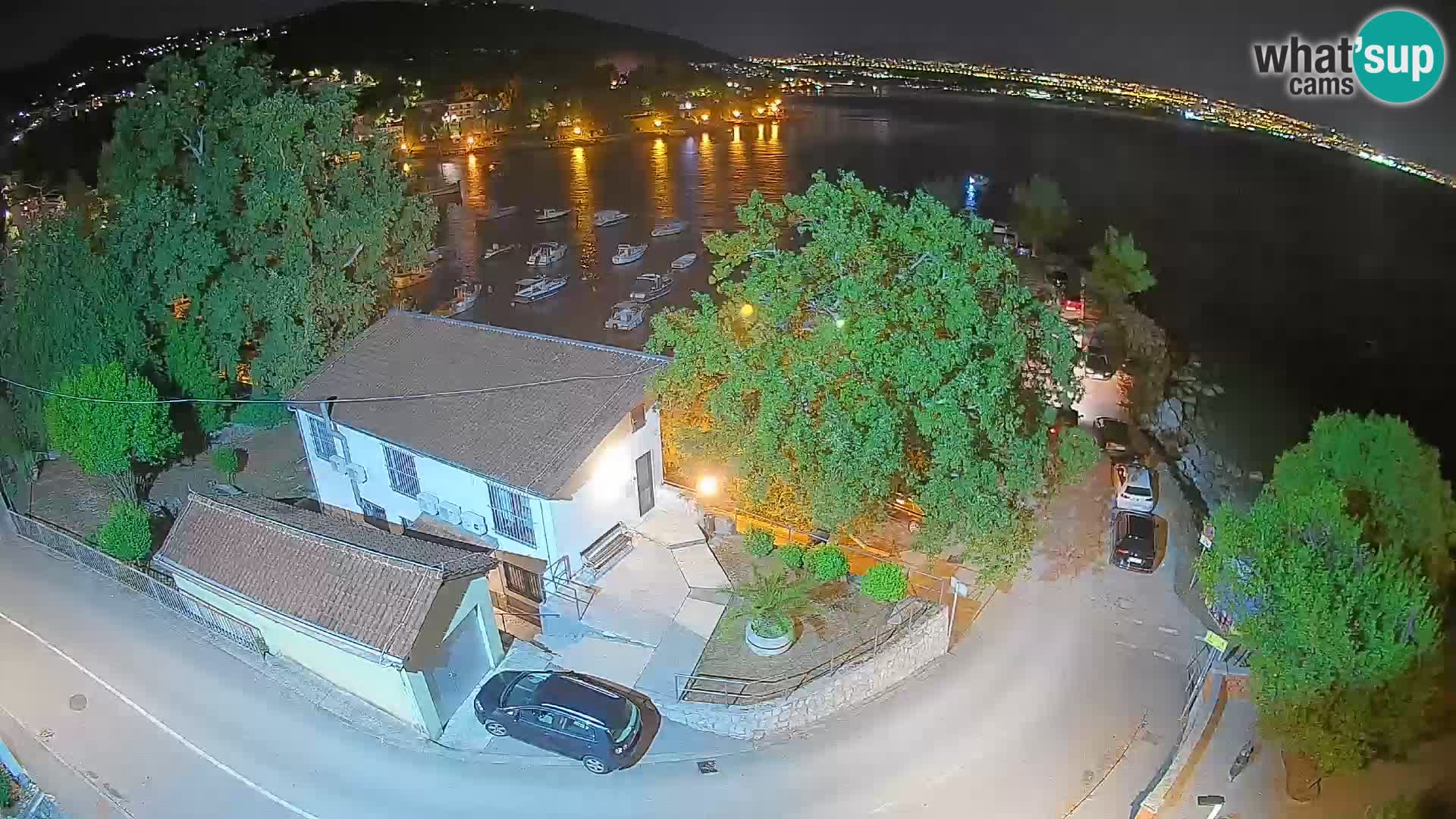 Webcam porto Ika – Vista LIVE sul porto e le luci di Opatija