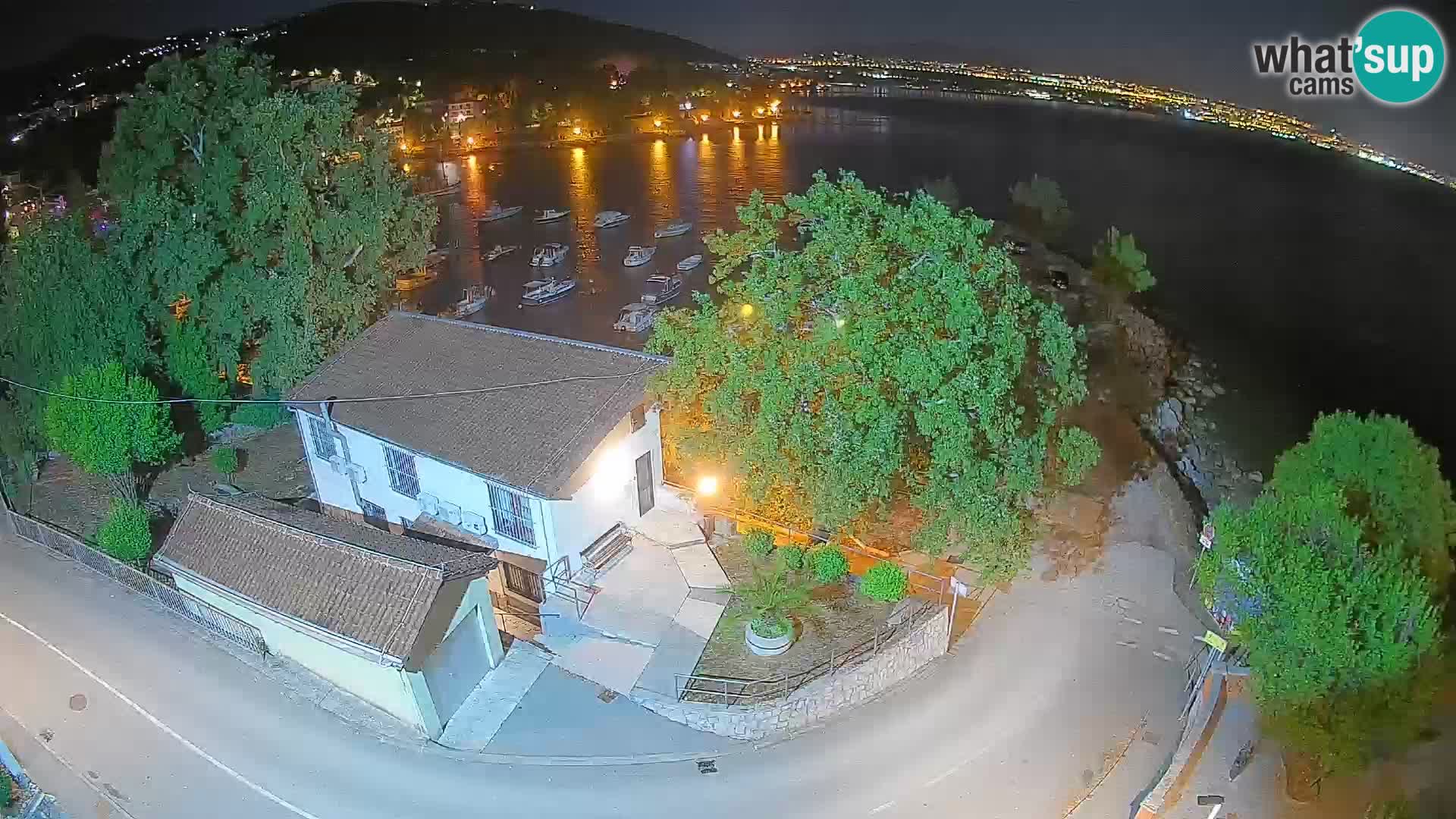 Webcam port d’Ika – Vue en direct et lumières d’Opatija