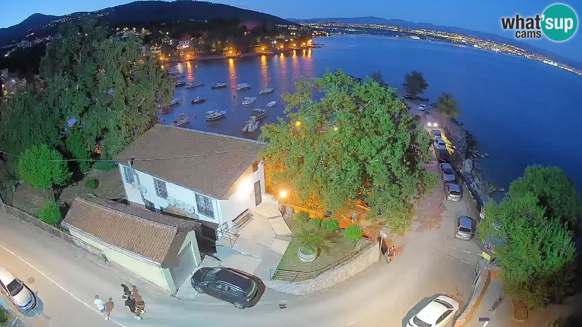 Webcam porto Ika – Vista LIVE sul porto e le luci di Opatija