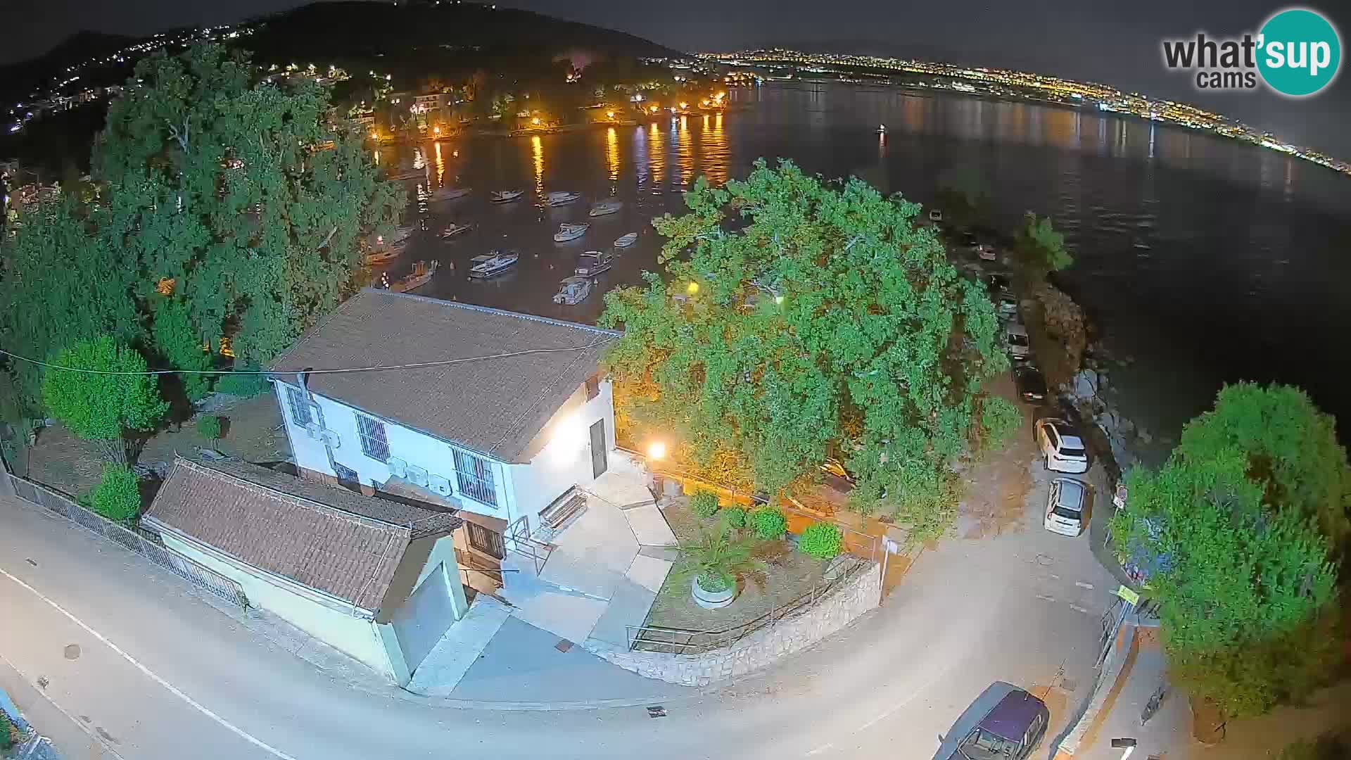 Webcam porto Ika – Vista LIVE sul porto e le luci di Opatija