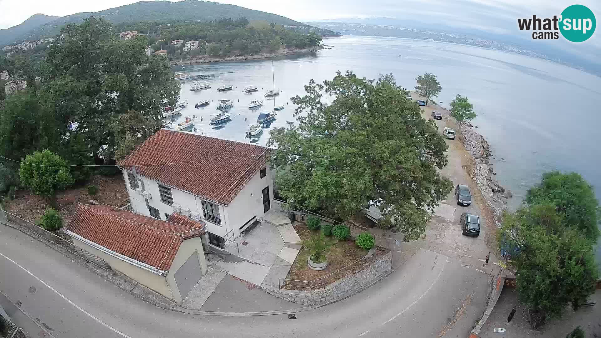 Webcam porto Ika – Vista LIVE sul porto e le luci di Opatija