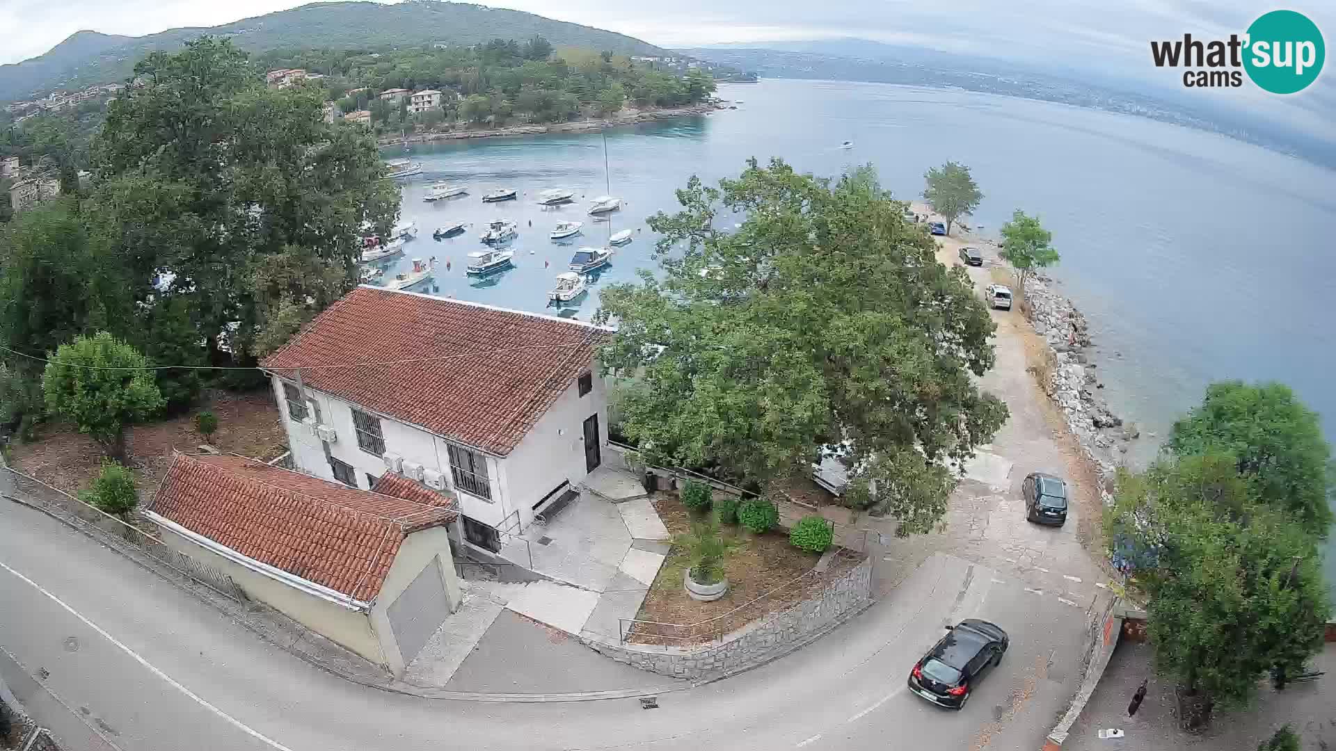 Webcam port d’Ika – Vue en direct et lumières d’Opatija
