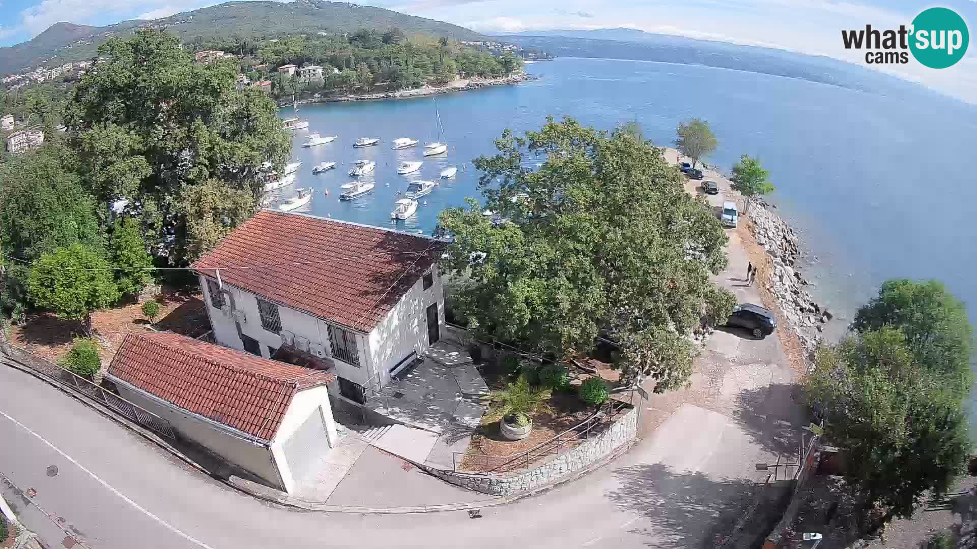 Webcam port d’Ika – Vue en direct et lumières d’Opatija
