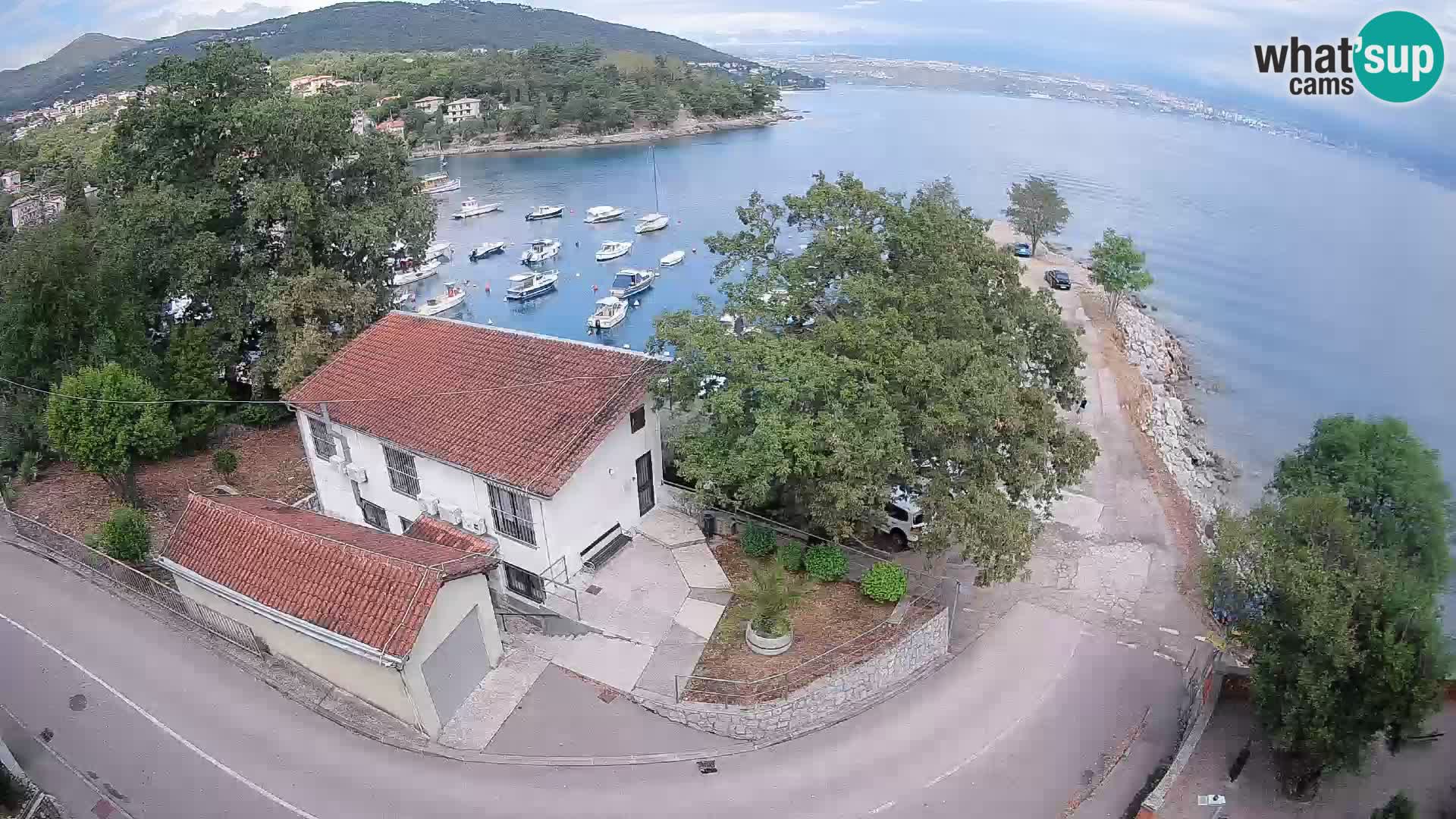 Webcam porto Ika – Vista LIVE sul porto e le luci di Opatija