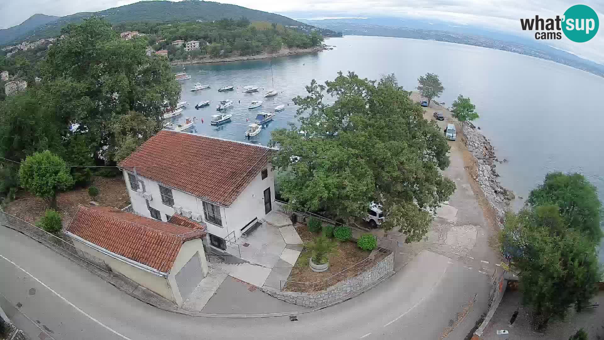 Webcam port d’Ika – Vue en direct et lumières d’Opatija