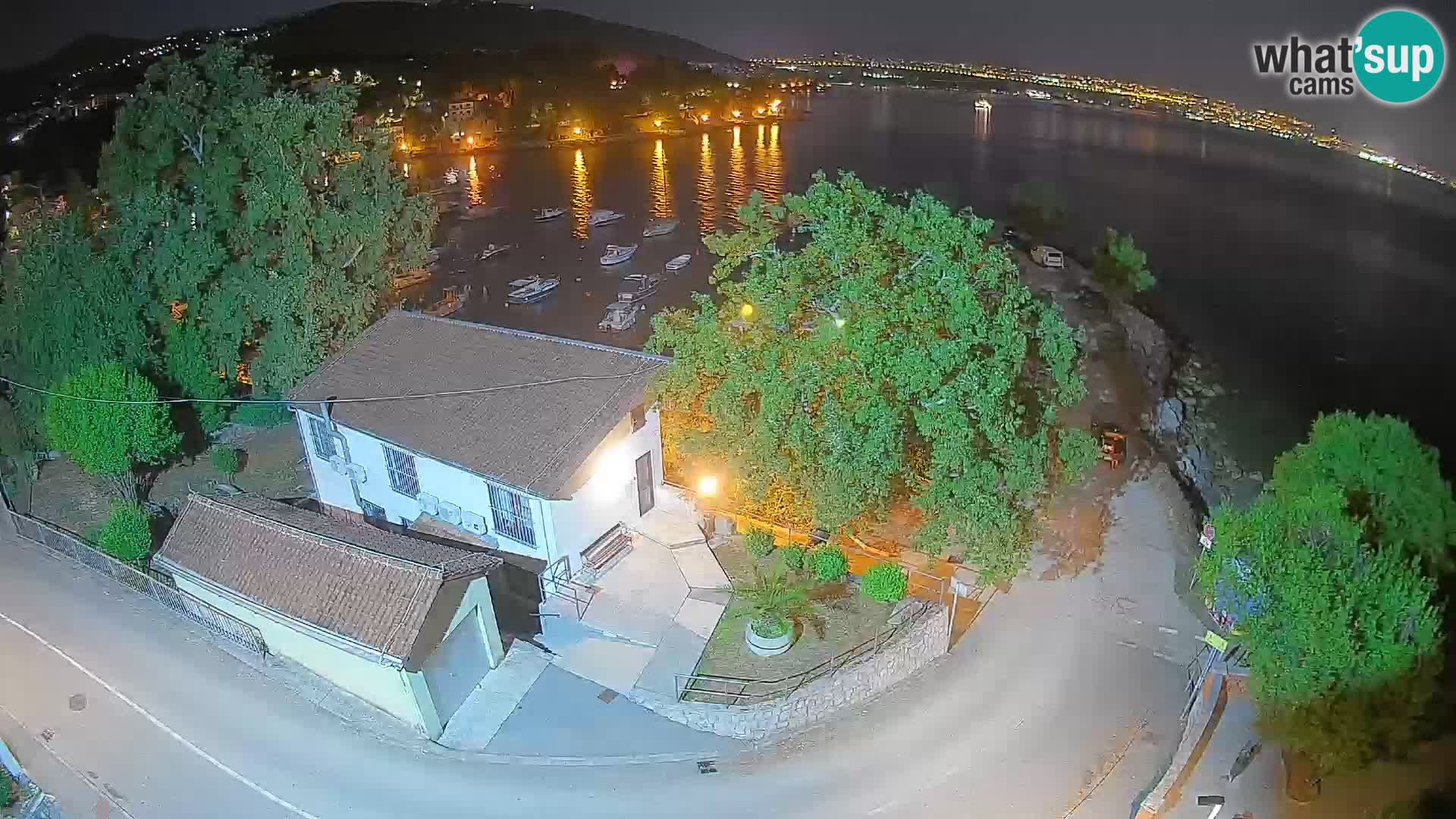 Webcam port d’Ika – Vue en direct et lumières d’Opatija