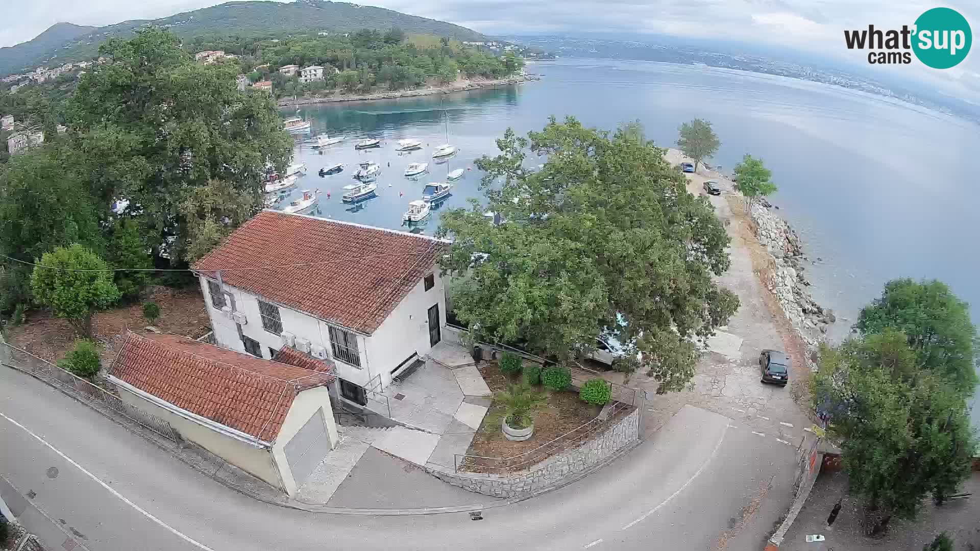Webcam port d’Ika – Vue en direct et lumières d’Opatija