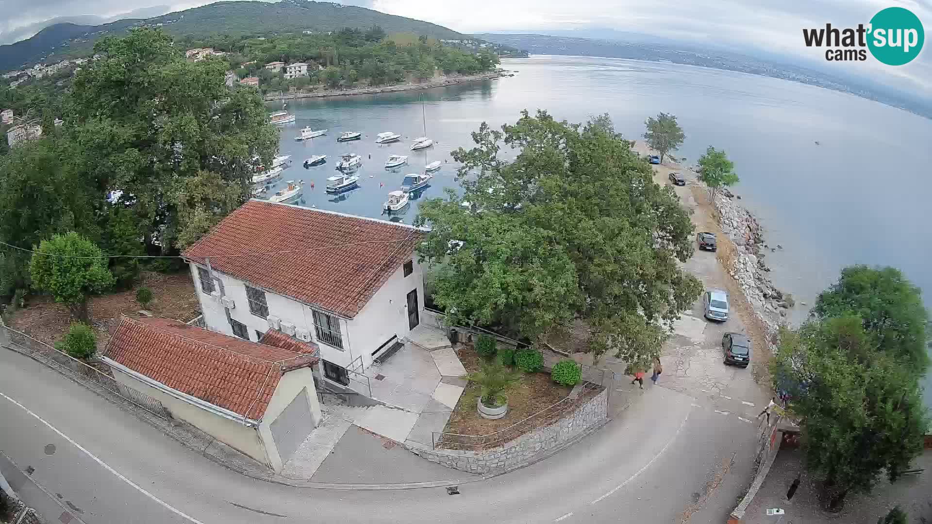 Webcam porto Ika – Vista LIVE sul porto e le luci di Opatija