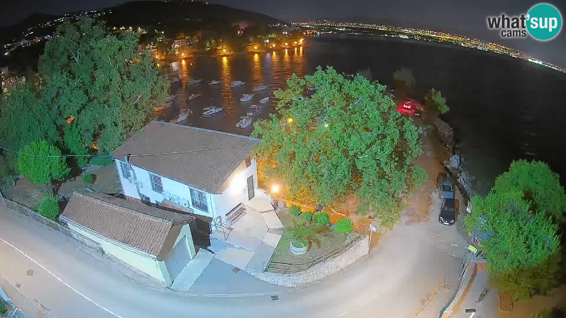 Webcam porto Ika – Vista LIVE sul porto e le luci di Opatija
