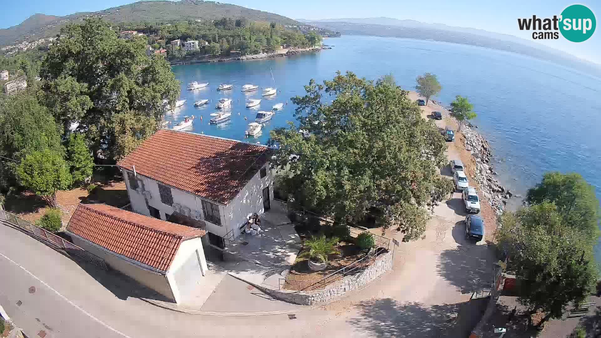 Webcam puerto de Ika – Vista en directo y luces de Opatija