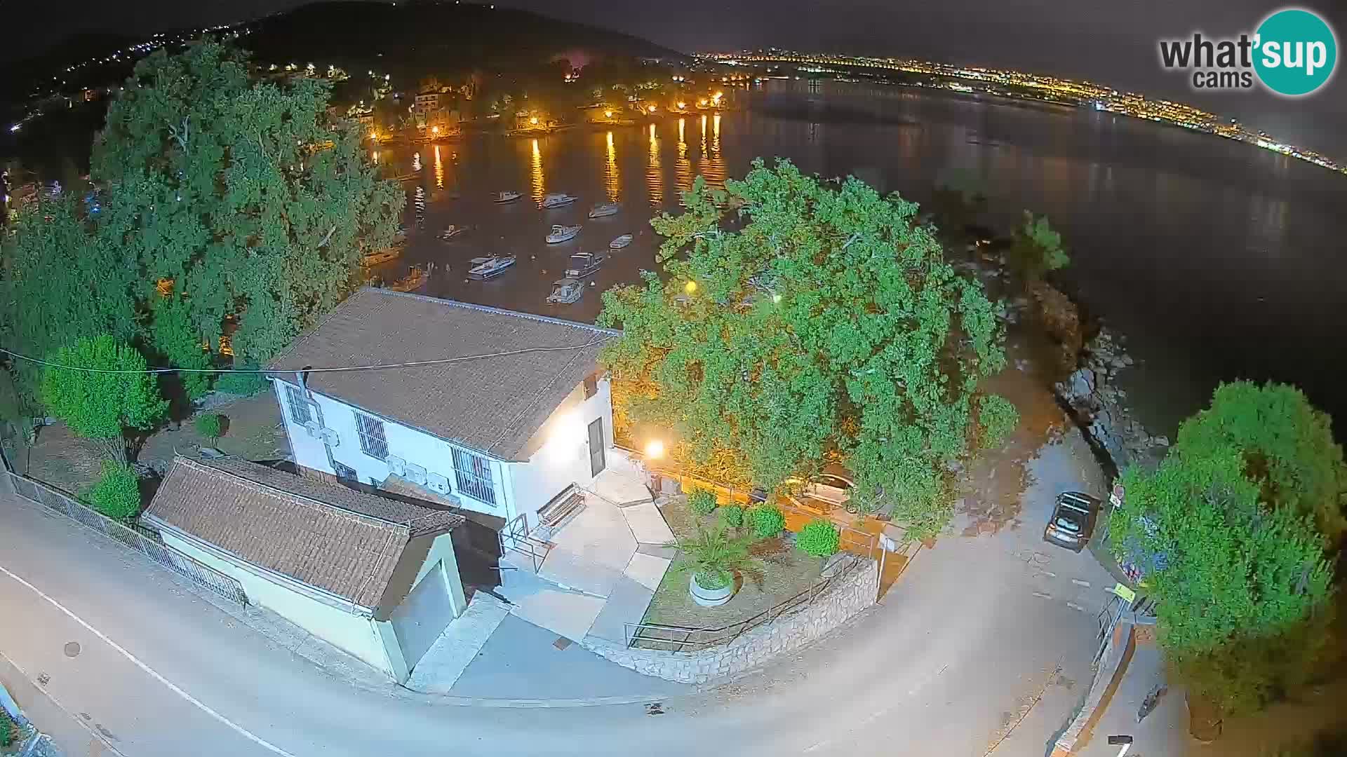 Webcam porto Ika – Vista LIVE sul porto e le luci di Opatija