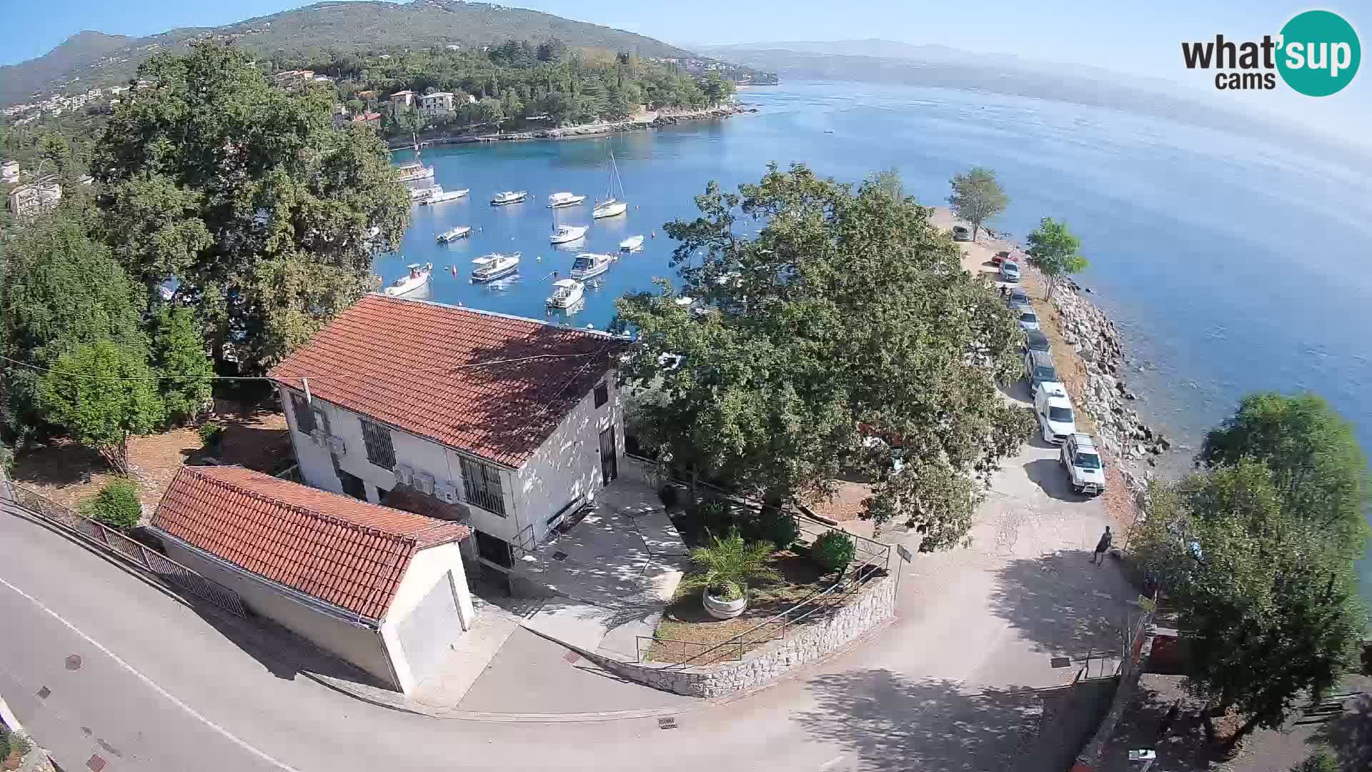 Webcam puerto de Ika – Vista en directo y luces de Opatija