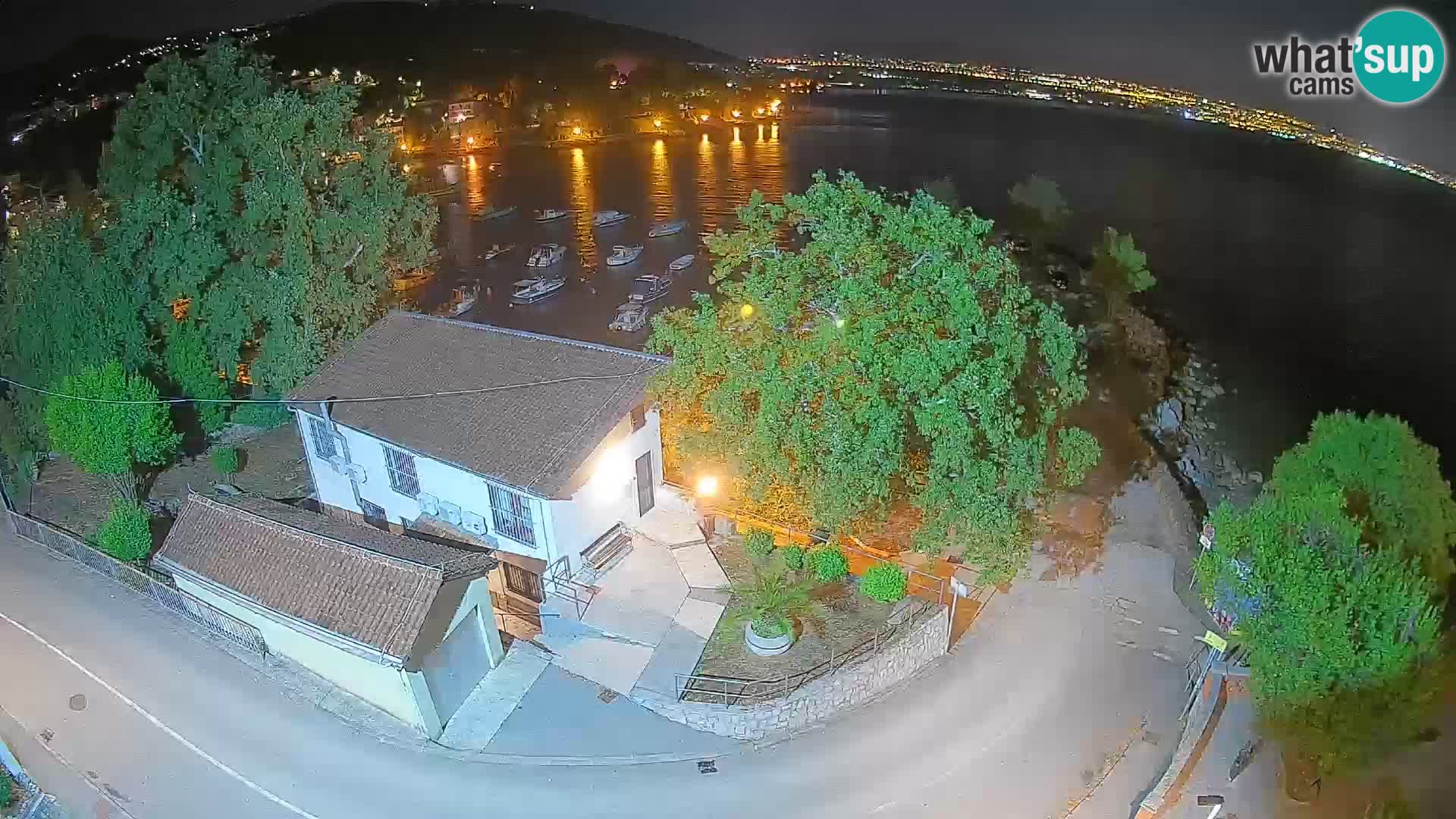 Webcam porto Ika – Vista LIVE sul porto e le luci di Opatija