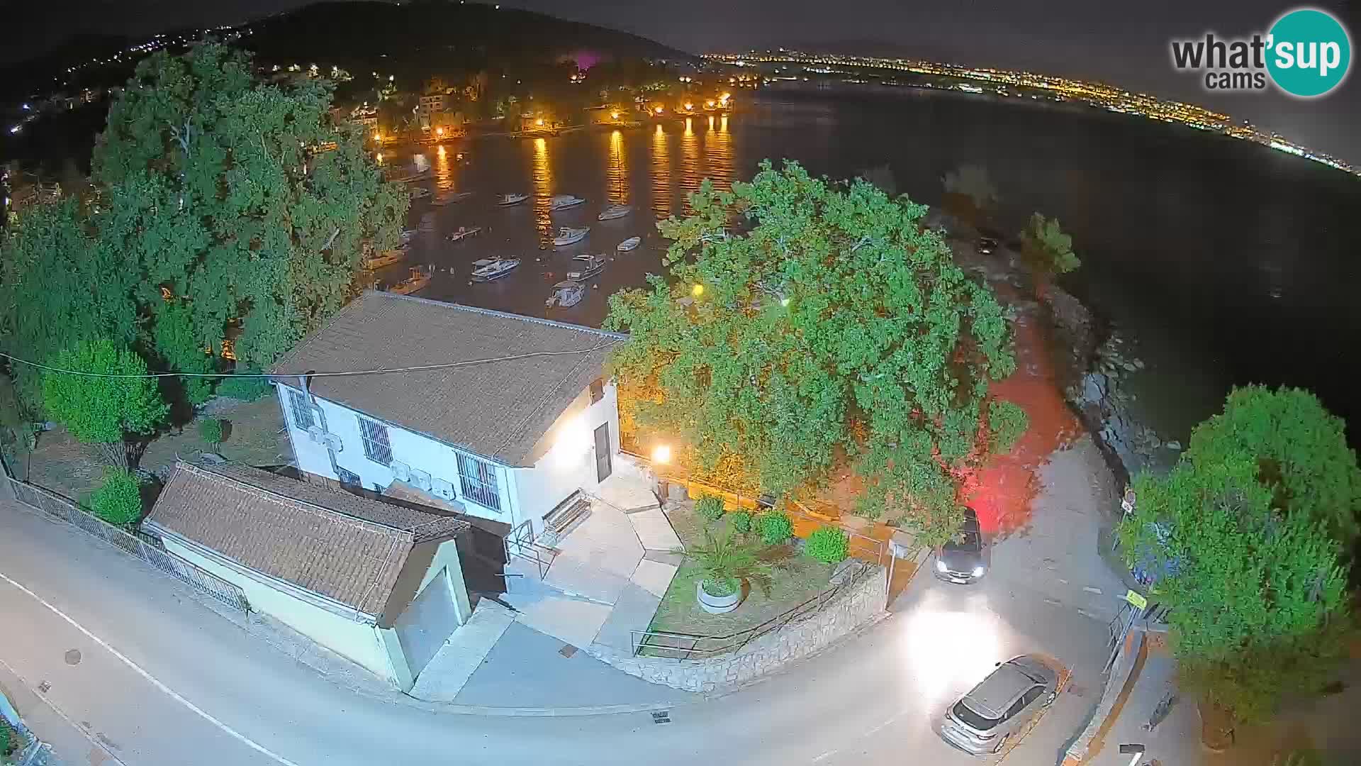 Webcam porto Ika – Vista LIVE sul porto e le luci di Opatija