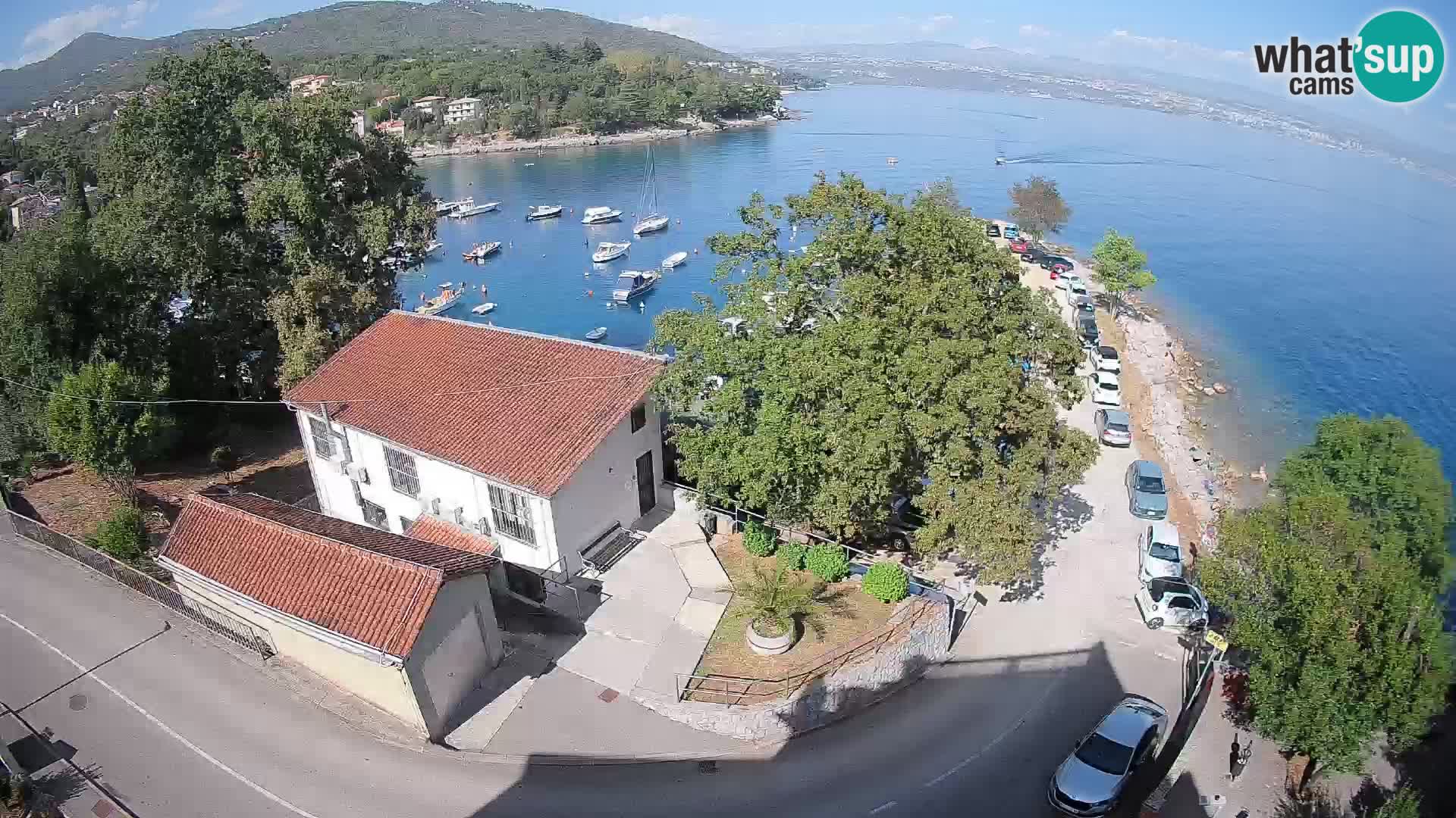 Webcam porto Ika – Vista LIVE sul porto e le luci di Opatija