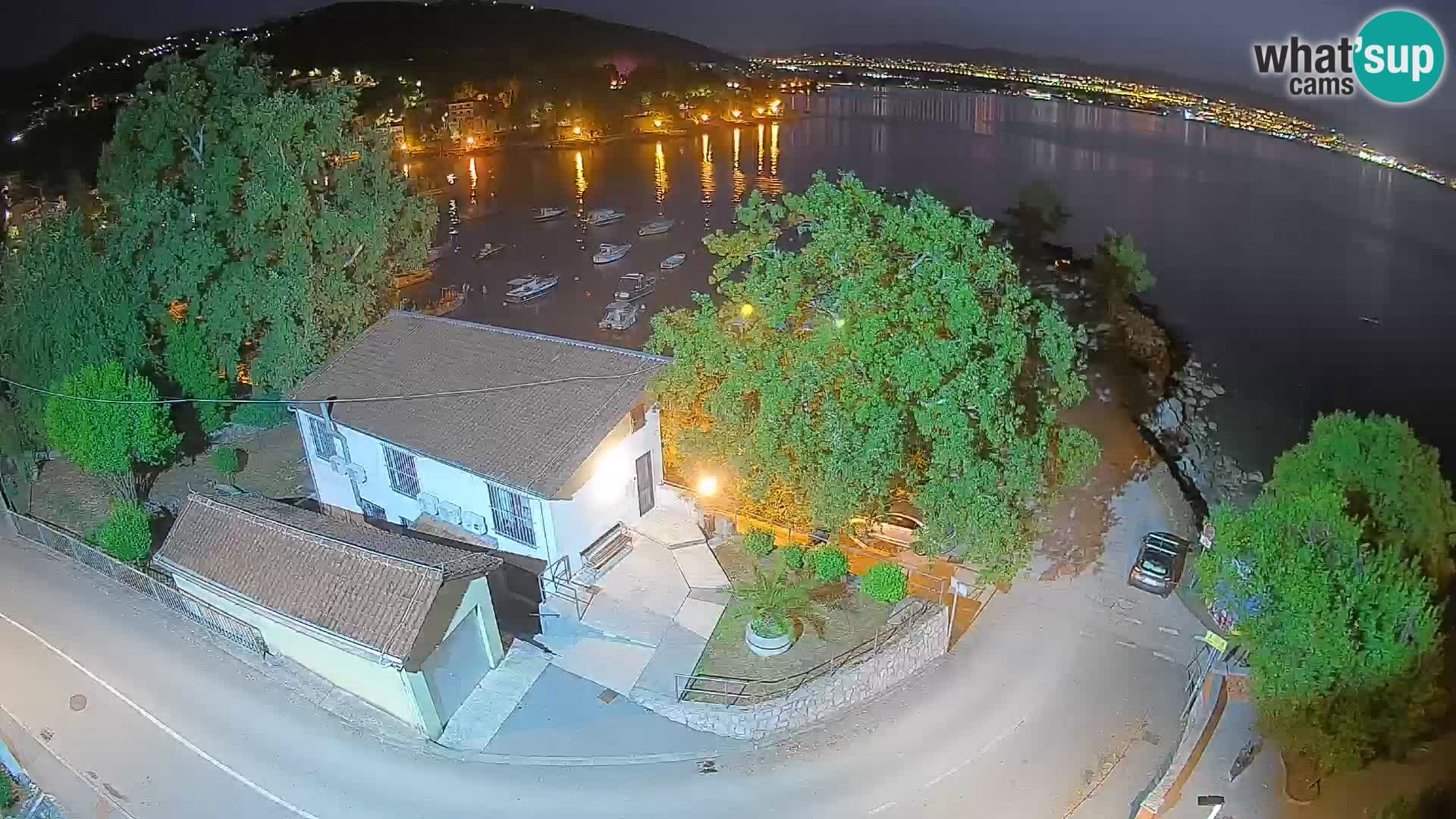 Webcam porto Ika – Vista LIVE sul porto e le luci di Opatija