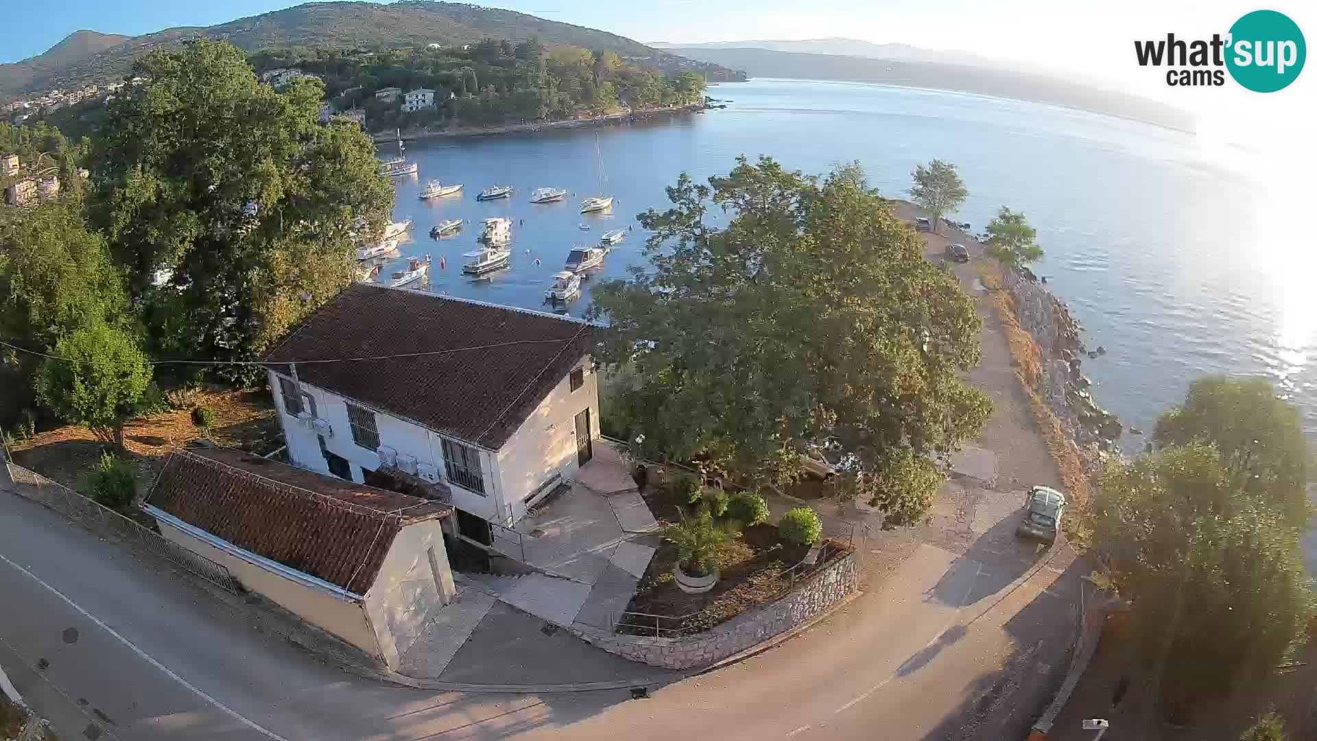 Webcam puerto de Ika – Vista en directo y luces de Opatija