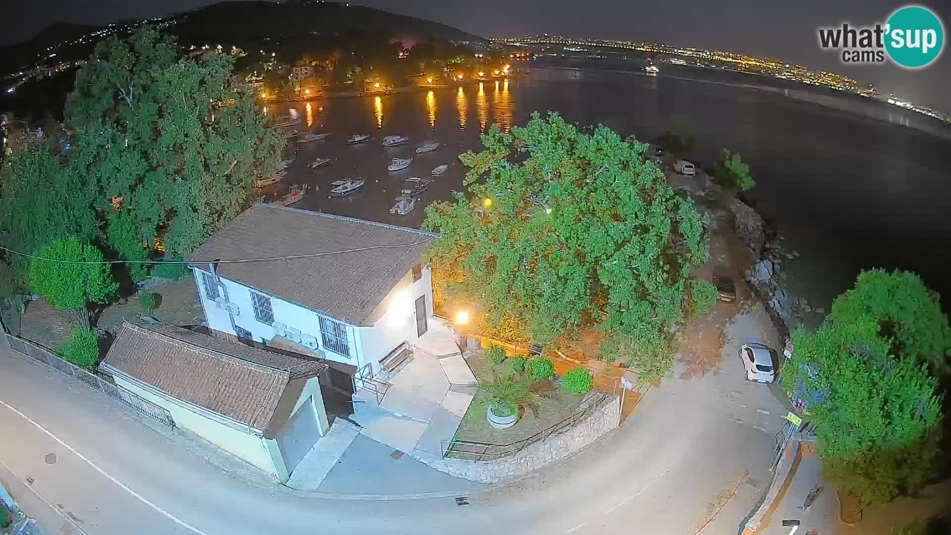 Webcam porto Ika – Vista LIVE sul porto e le luci di Opatija