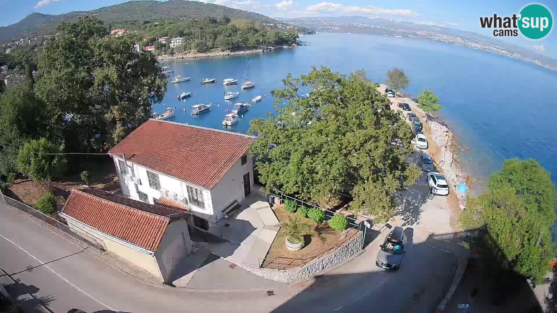 Webcam puerto de Ika – Vista en directo y luces de Opatija