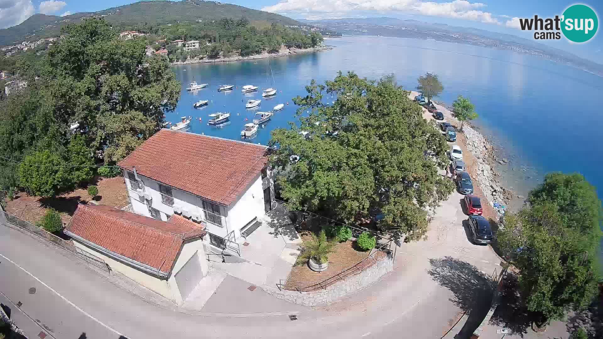 Webcam puerto de Ika – Vista en directo y luces de Opatija