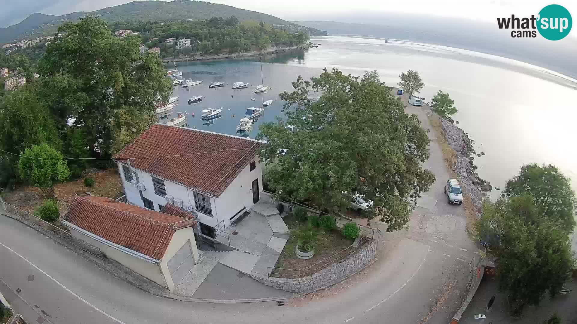 Webcam puerto de Ika – Vista en directo y luces de Opatija
