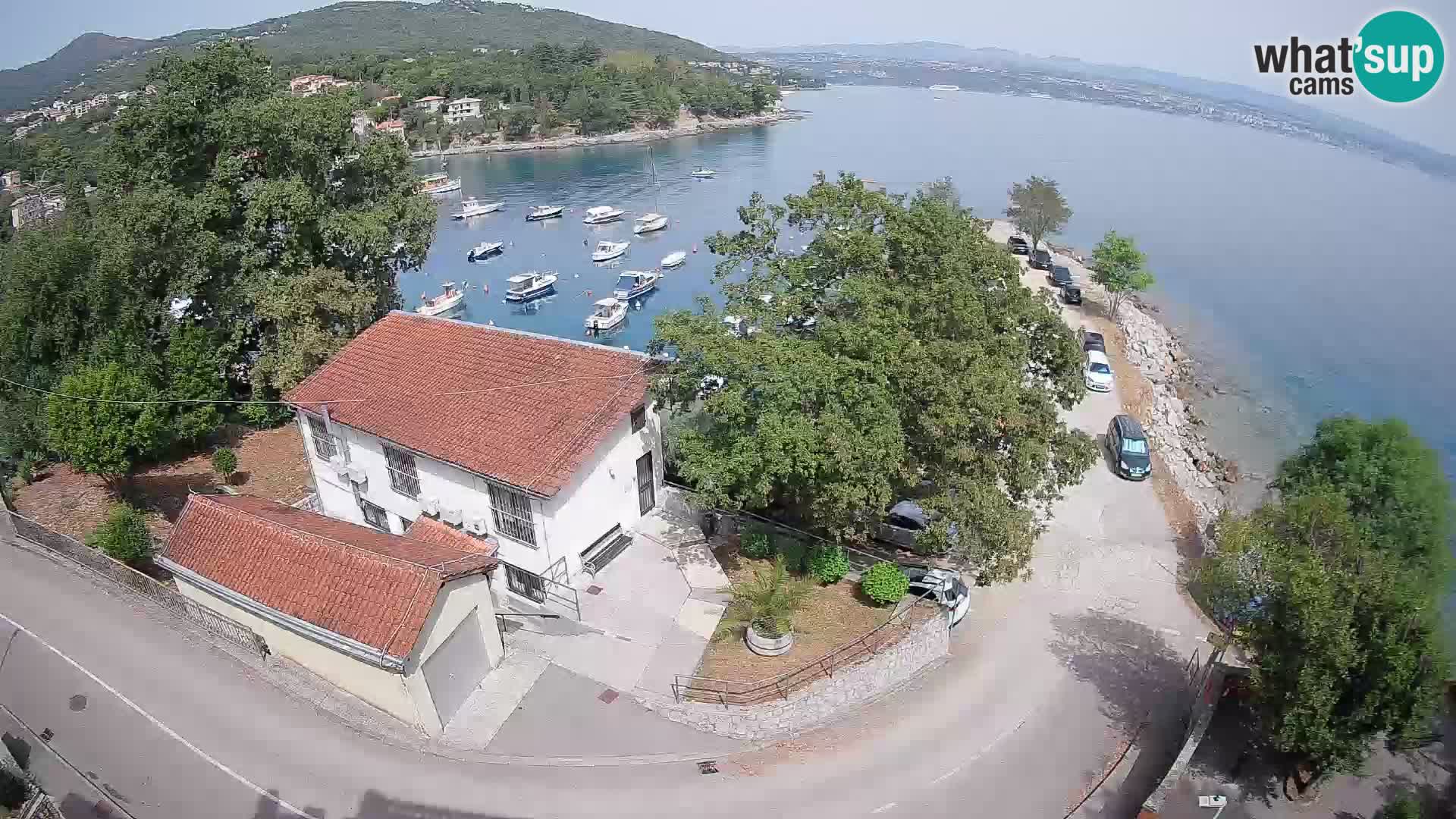 Webcam puerto de Ika – Vista en directo y luces de Opatija