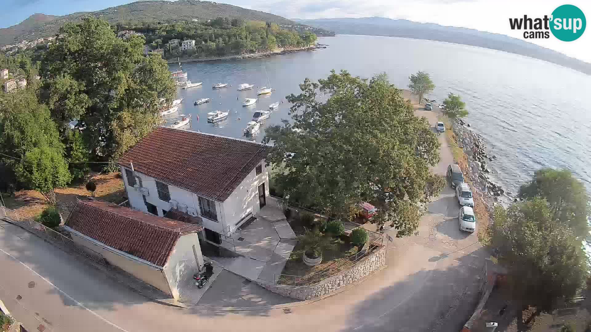 Webcam puerto de Ika – Vista en directo y luces de Opatija