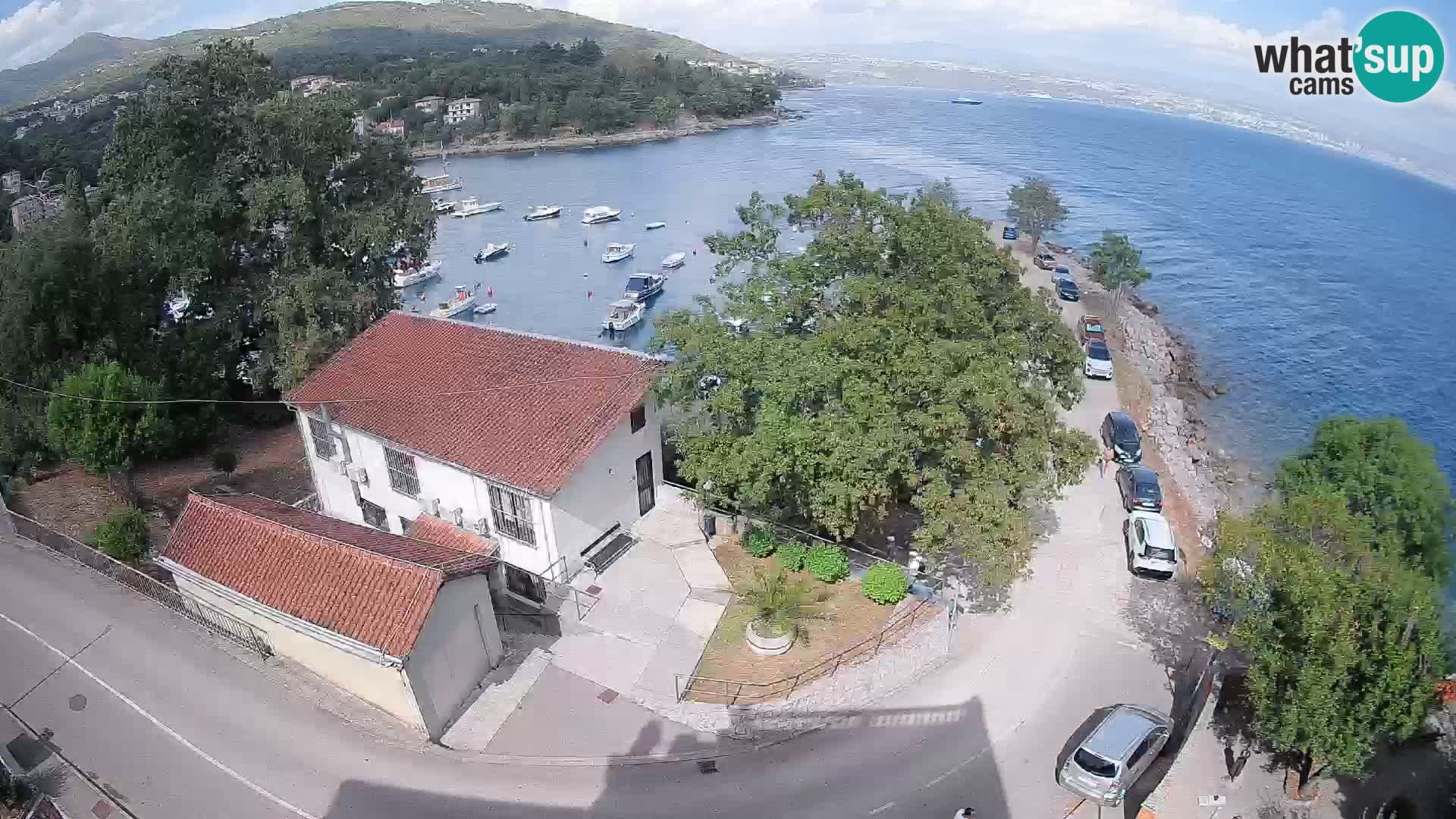 Webcam porto Ika – Vista LIVE sul porto e le luci di Opatija
