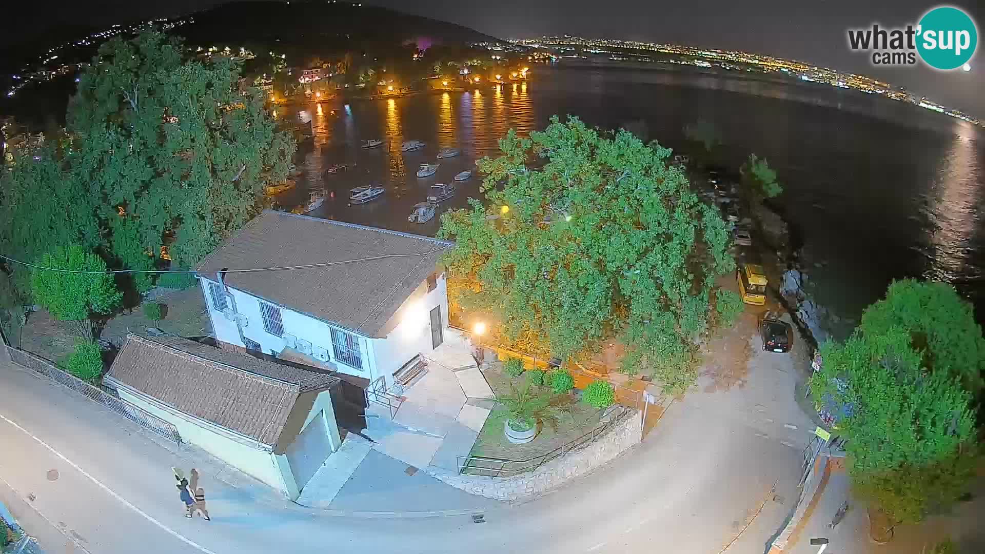Webcam porto Ika – Vista LIVE sul porto e le luci di Opatija