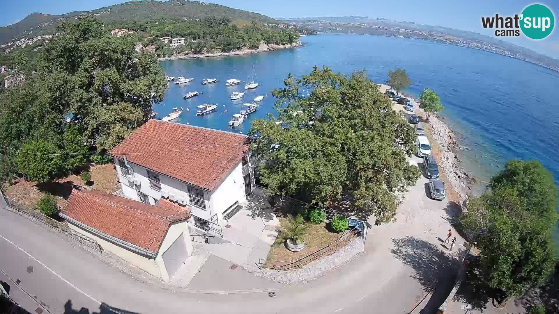 Webcam porto Ika – Vista LIVE sul porto e le luci di Opatija