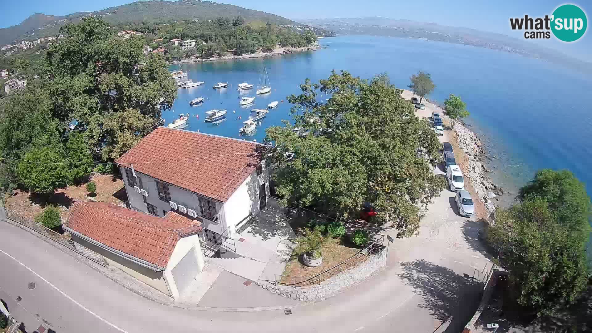 Webcam porto Ika – Vista LIVE sul porto e le luci di Opatija