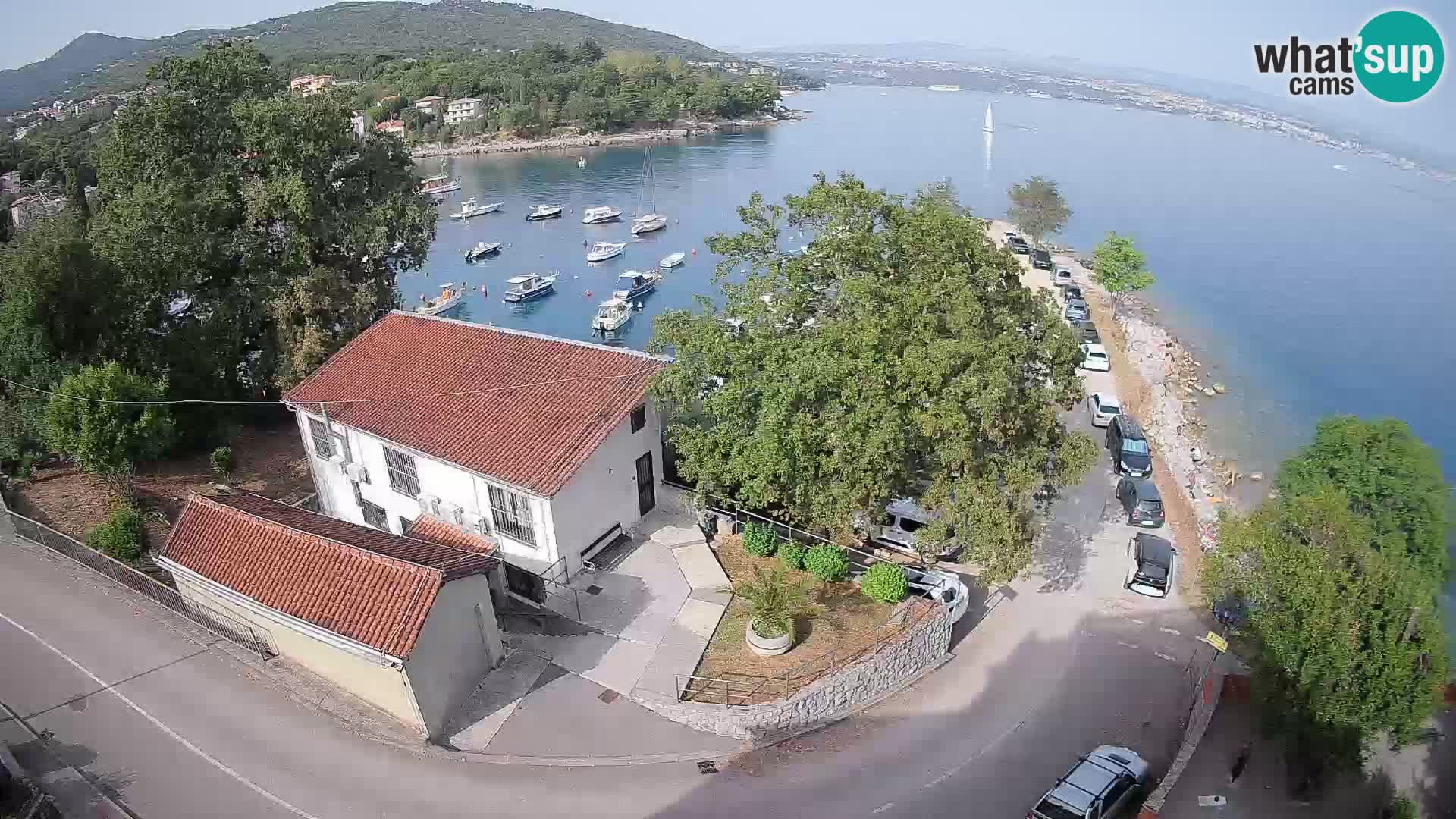 Webcam puerto de Ika – Vista en directo y luces de Opatija