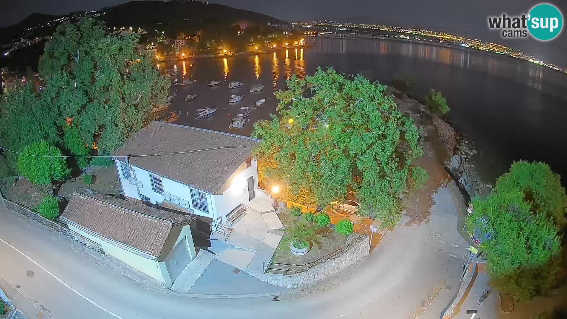 Webcam porto Ika – Vista LIVE sul porto e le luci di Opatija