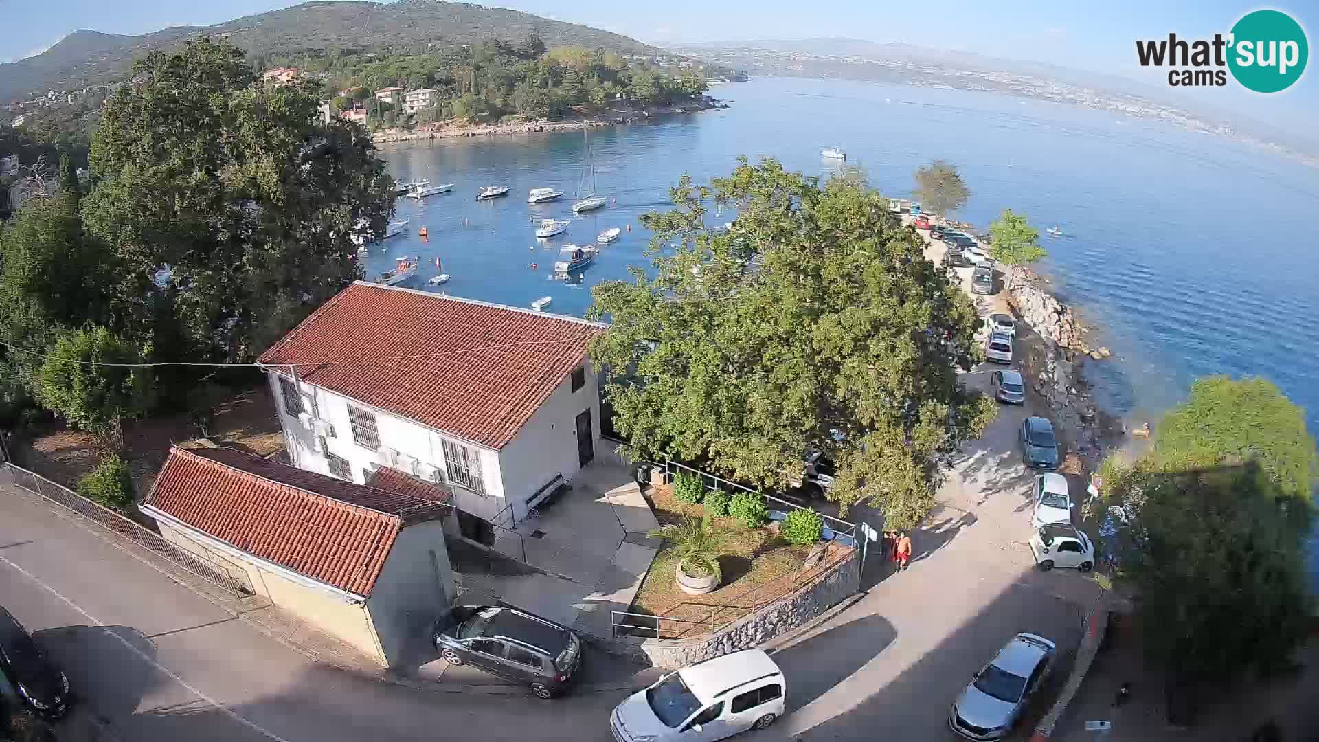 Webcam puerto de Ika – Vista en directo y luces de Opatija