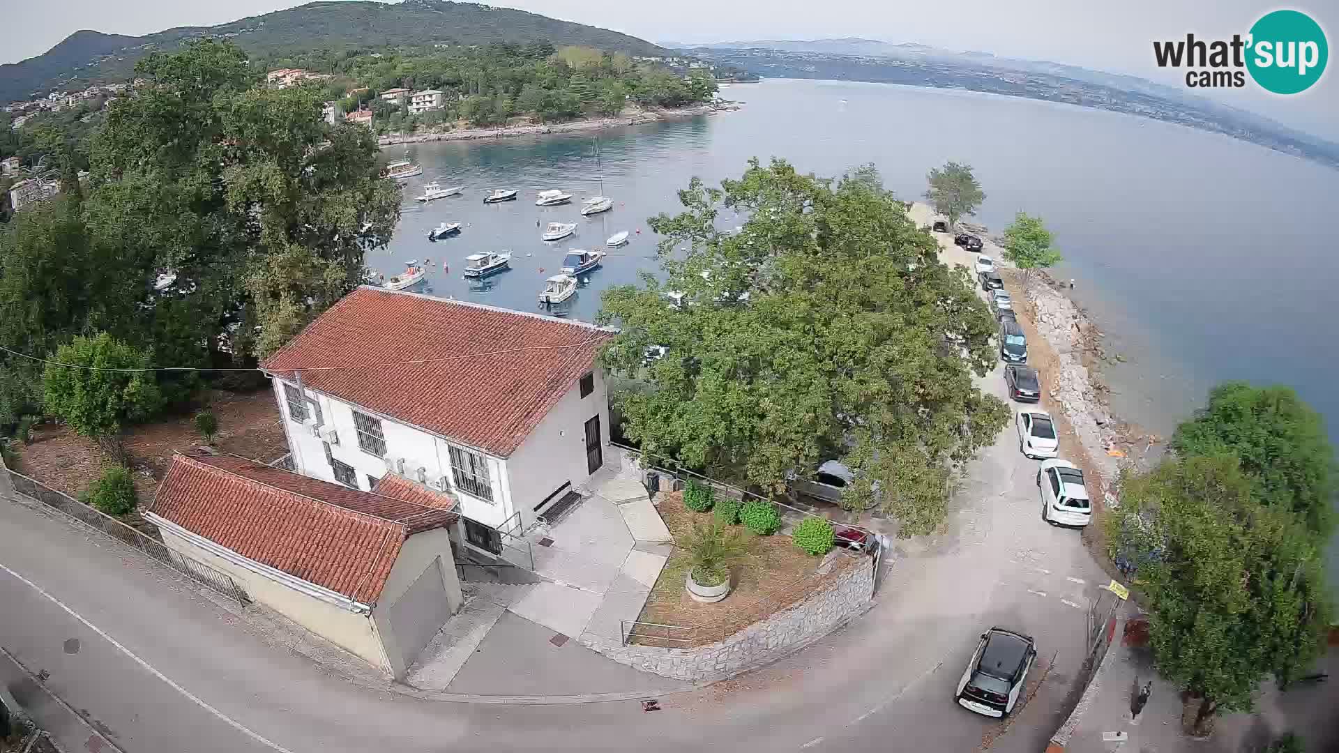 Webcam puerto de Ika – Vista en directo y luces de Opatija