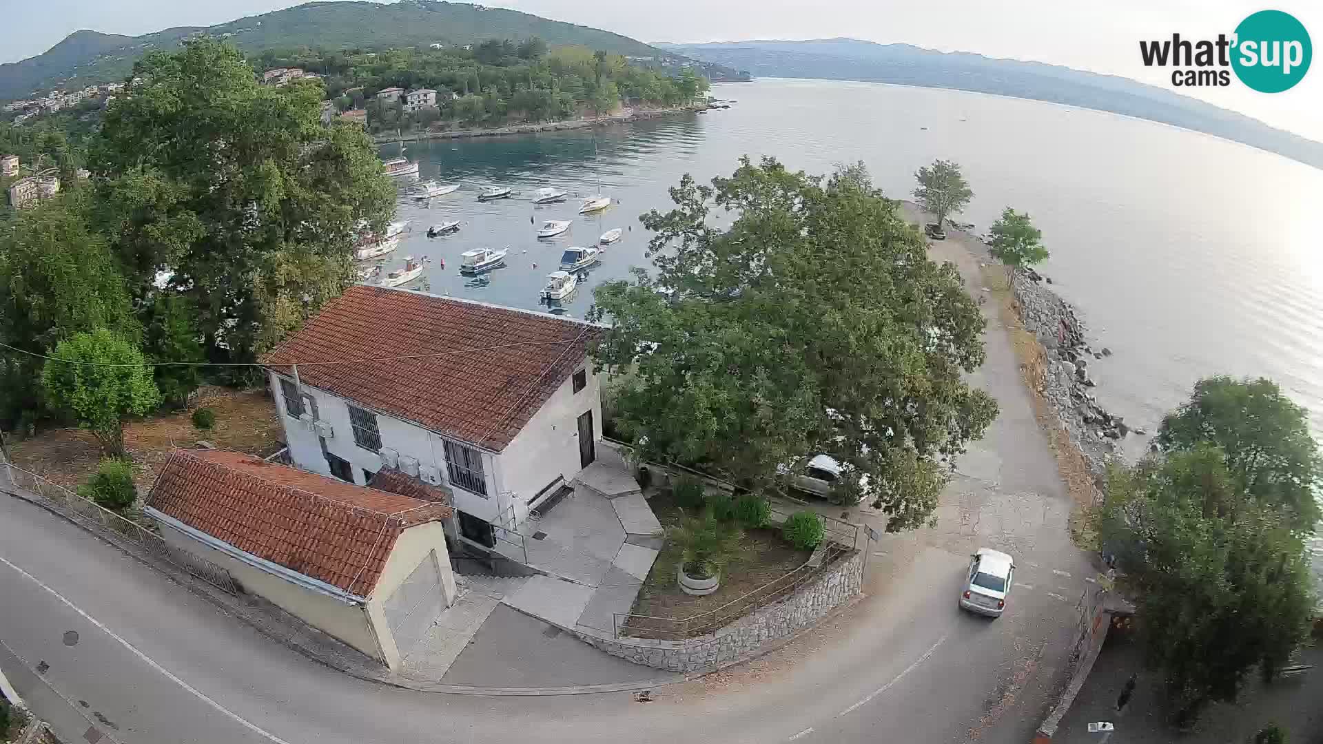 Webcam puerto de Ika – Vista en directo y luces de Opatija