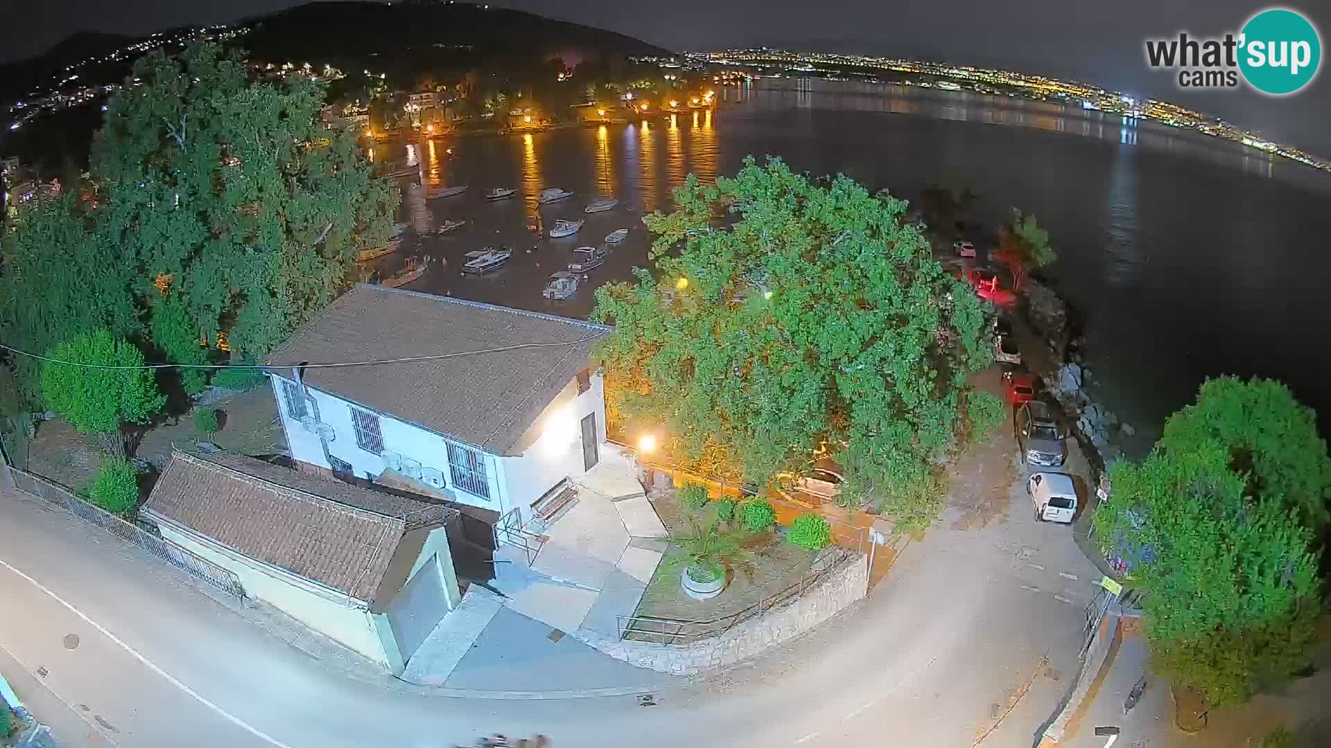 Webcam porto Ika – Vista LIVE sul porto e le luci di Opatija