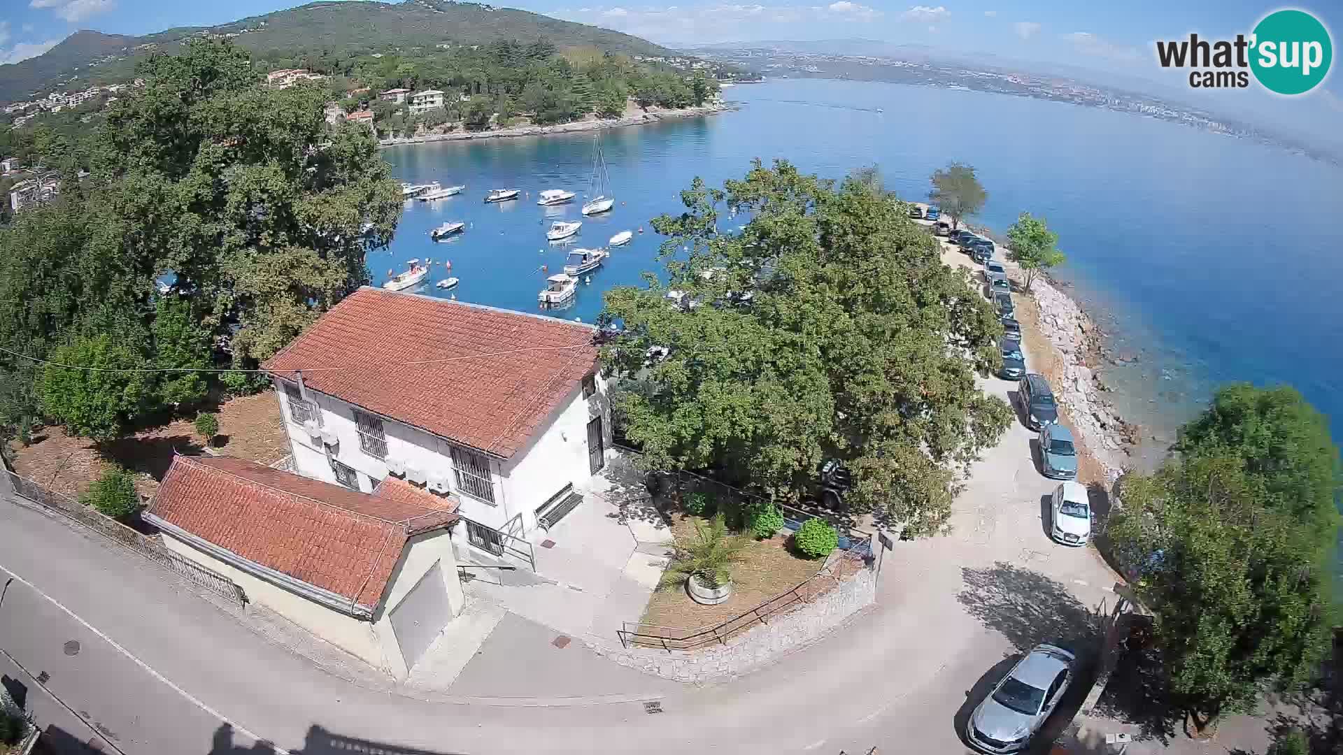 Webcam porto Ika – Vista LIVE sul porto e le luci di Opatija