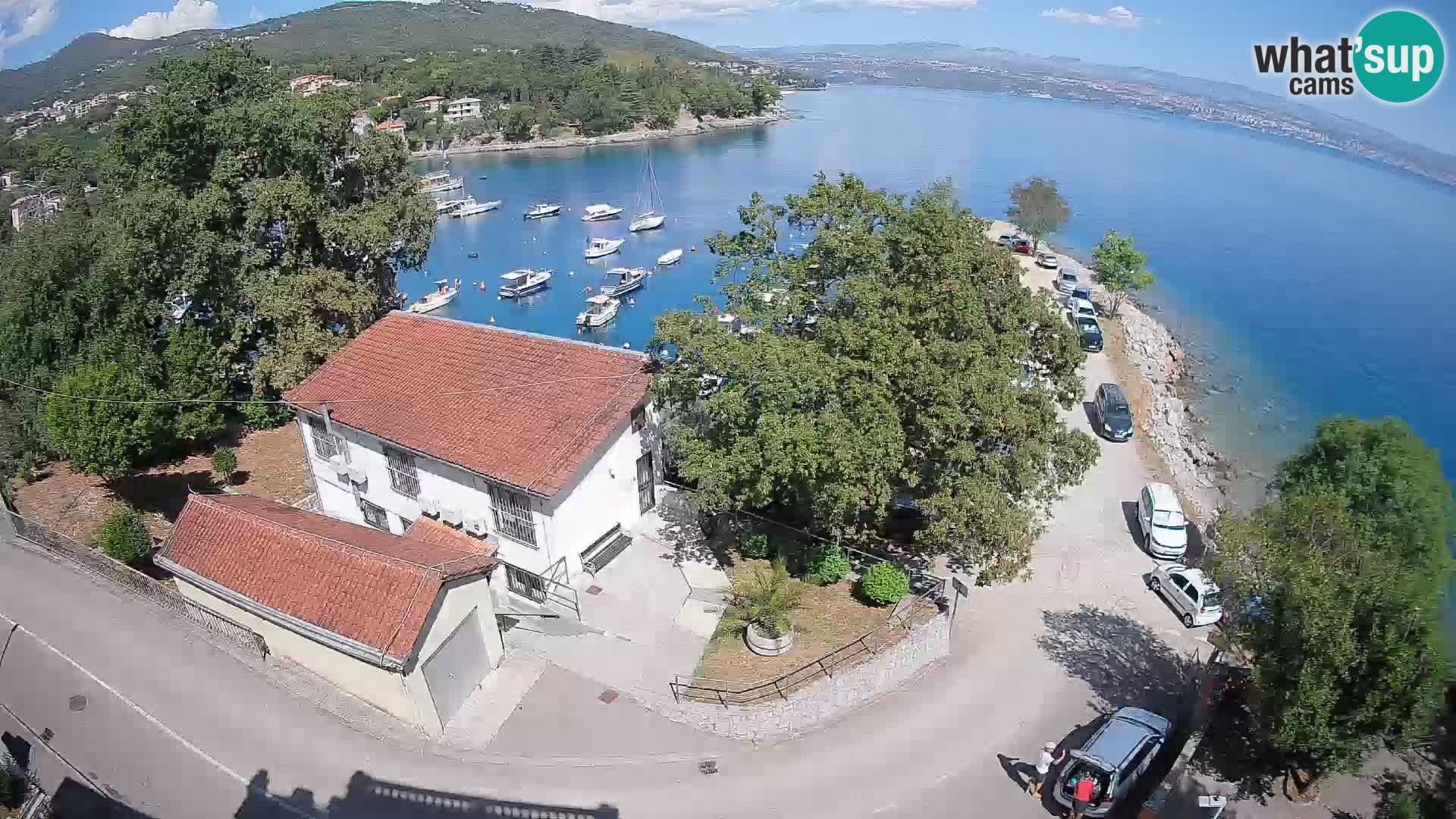 Webcam puerto de Ika – Vista en directo y luces de Opatija