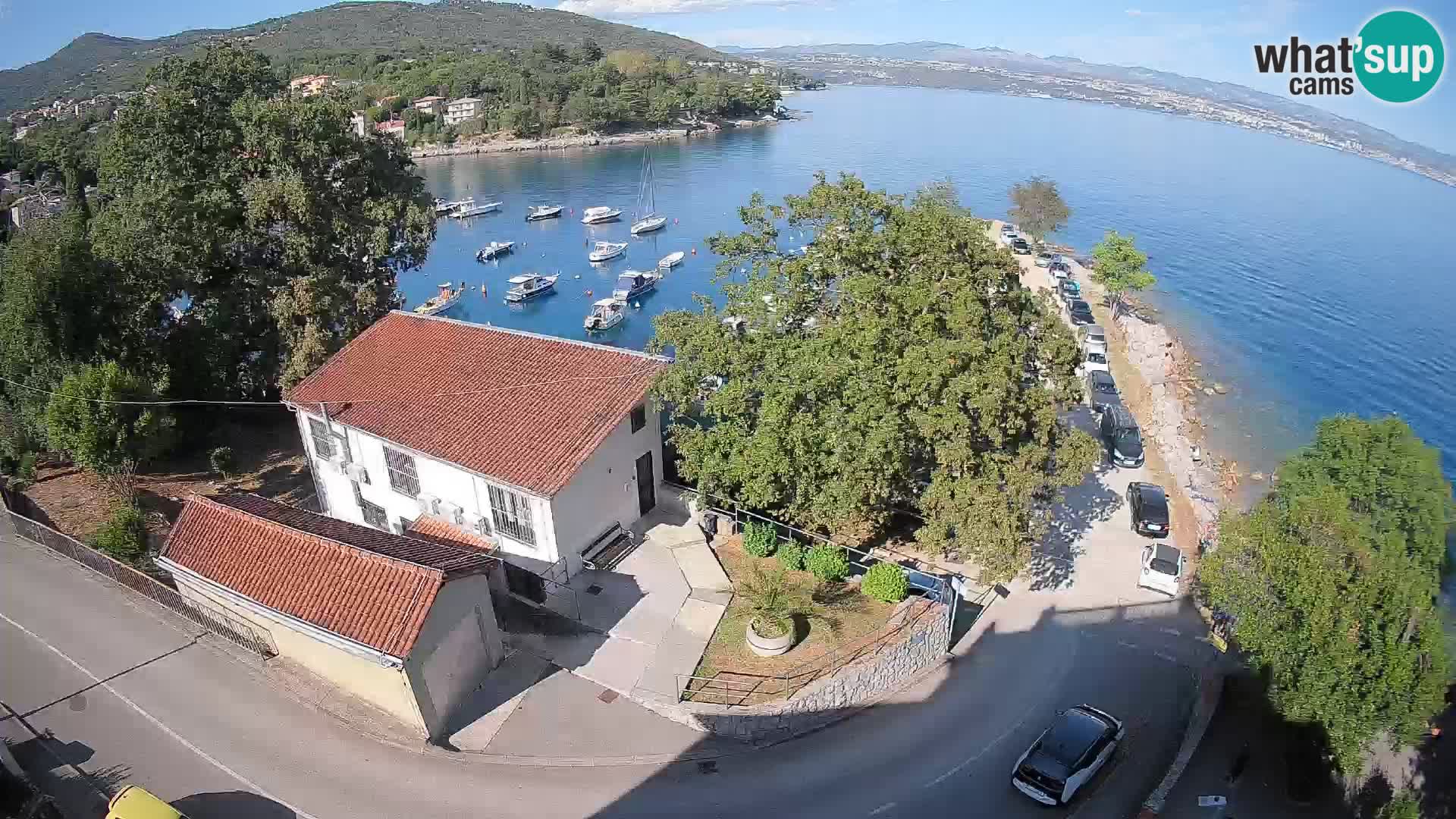 Webcam porto Ika – Vista LIVE sul porto e le luci di Opatija