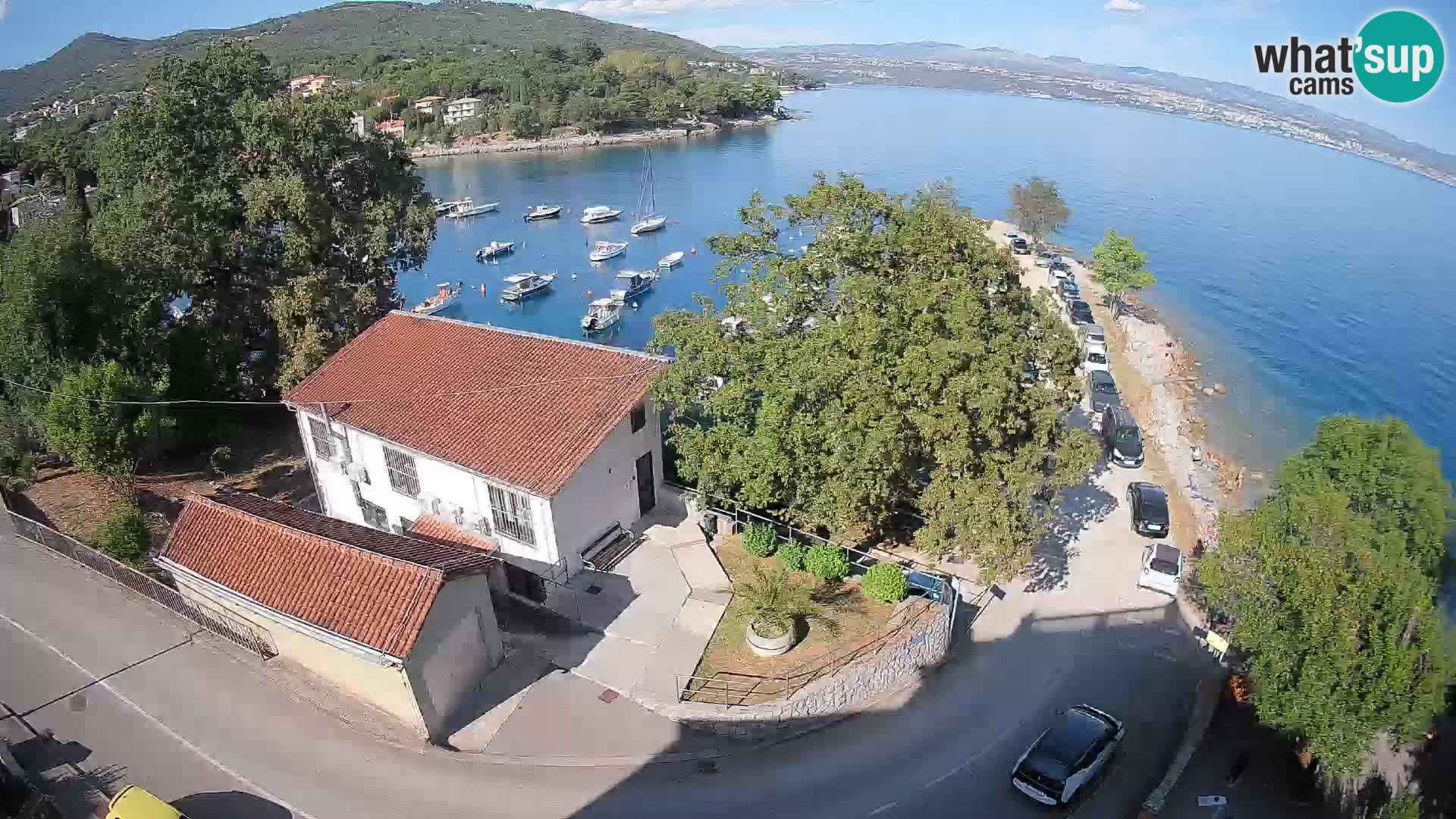 Webcam puerto de Ika – Vista en directo y luces de Opatija