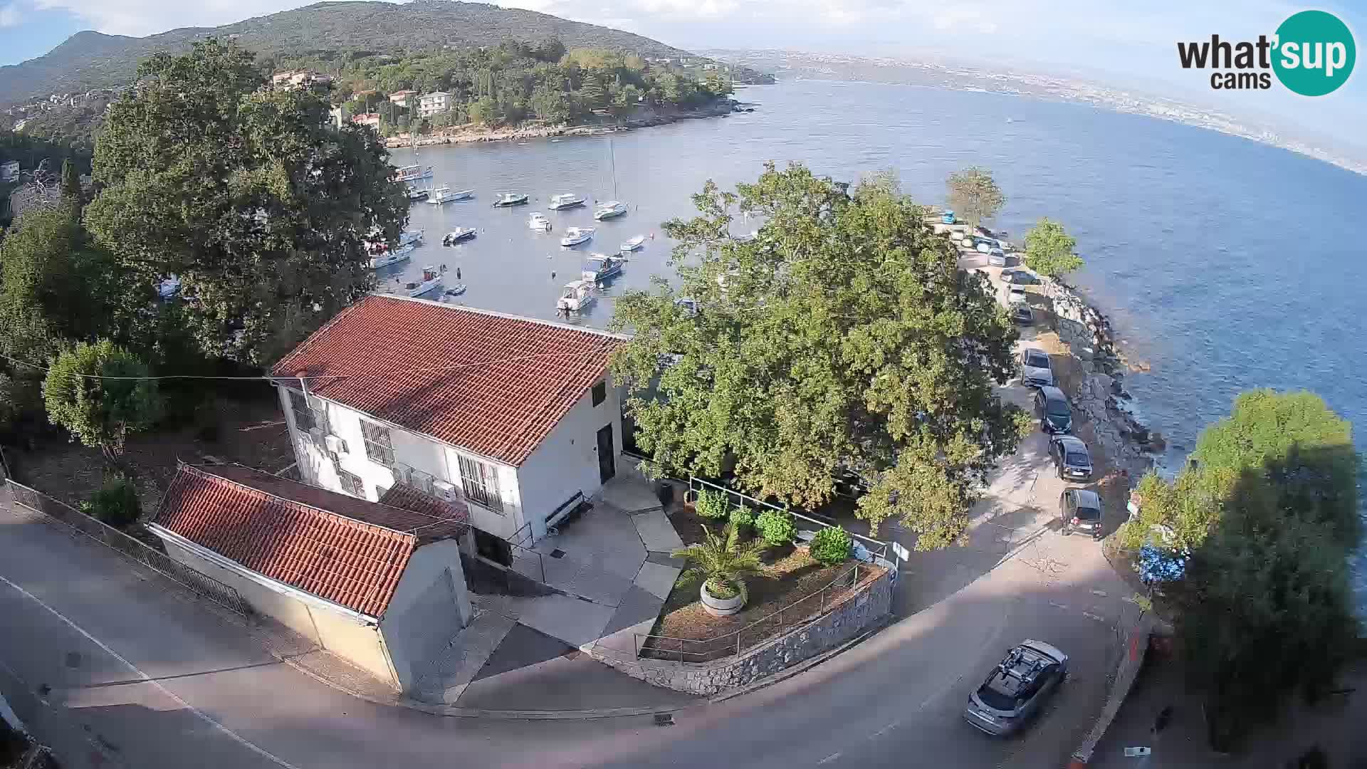 Webcam porto Ika – Vista LIVE sul porto e le luci di Opatija