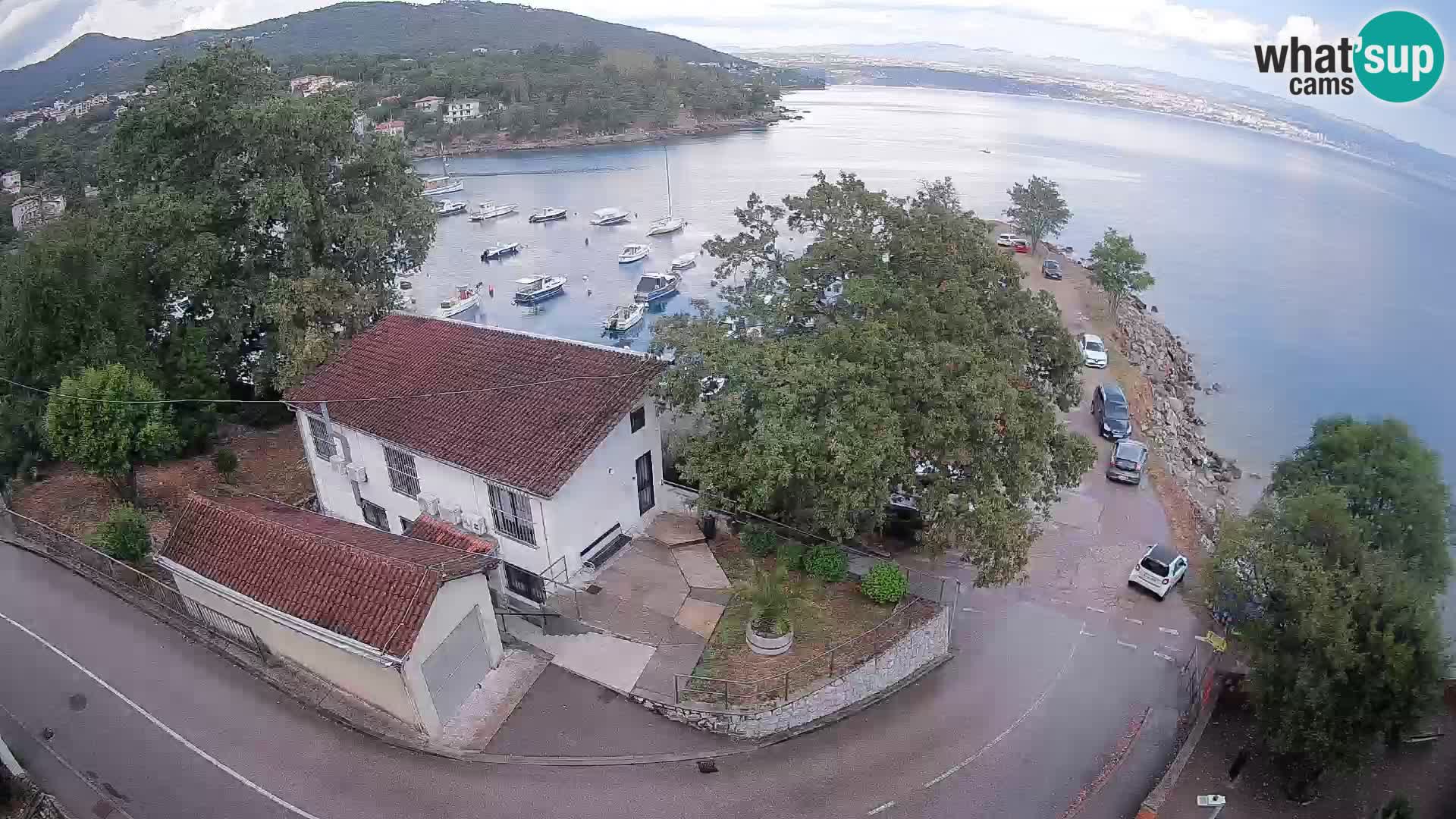 Webcam port d’Ika – Vue en direct et lumières d’Opatija