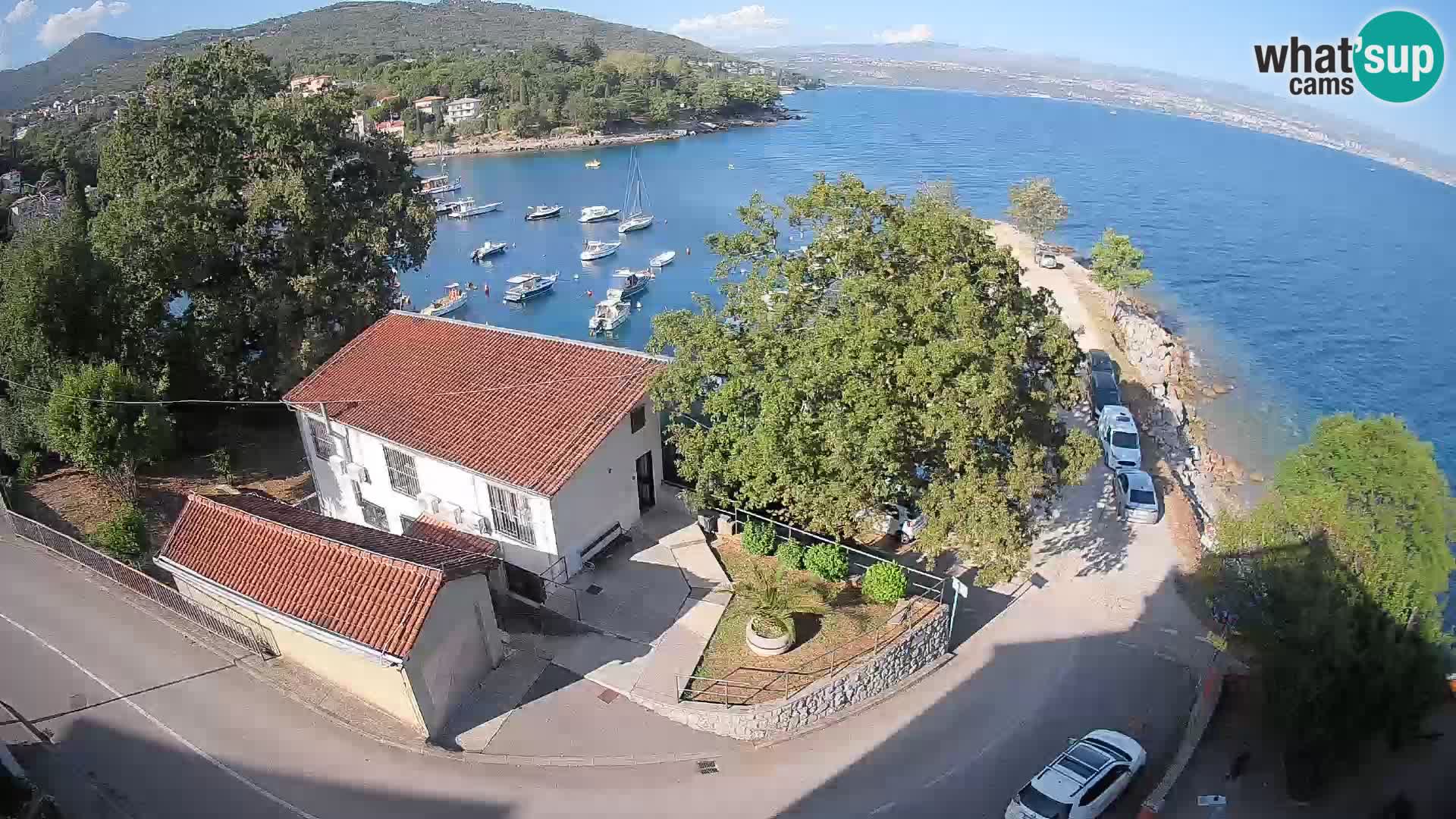 Webcam porto Ika – Vista LIVE sul porto e le luci di Opatija