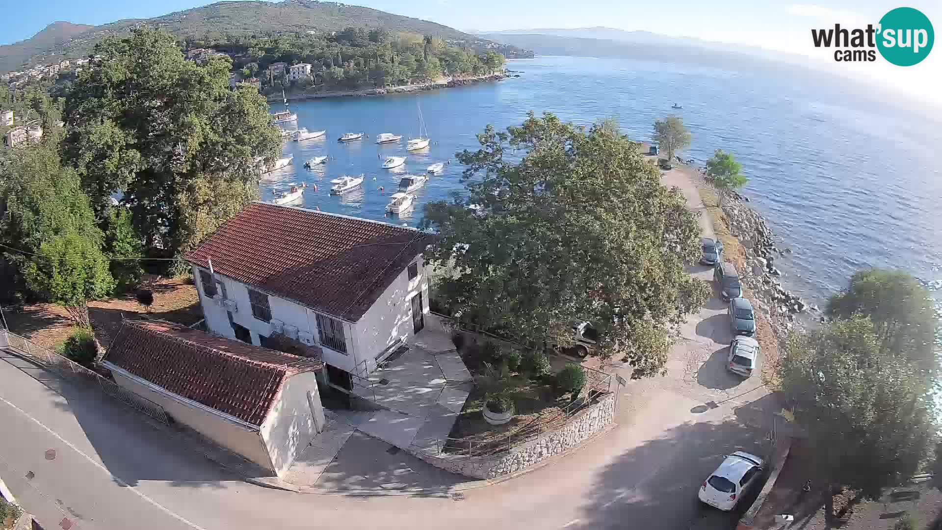 Webcam porto Ika – Vista LIVE sul porto e le luci di Opatija