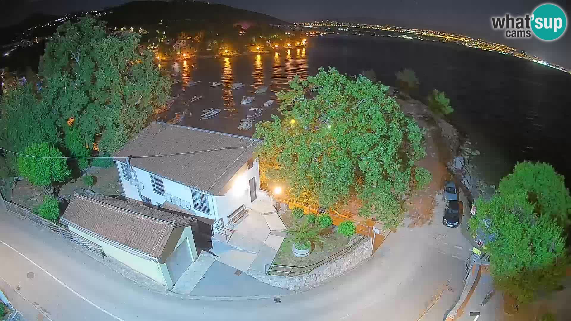 Webcam porto Ika – Vista LIVE sul porto e le luci di Opatija