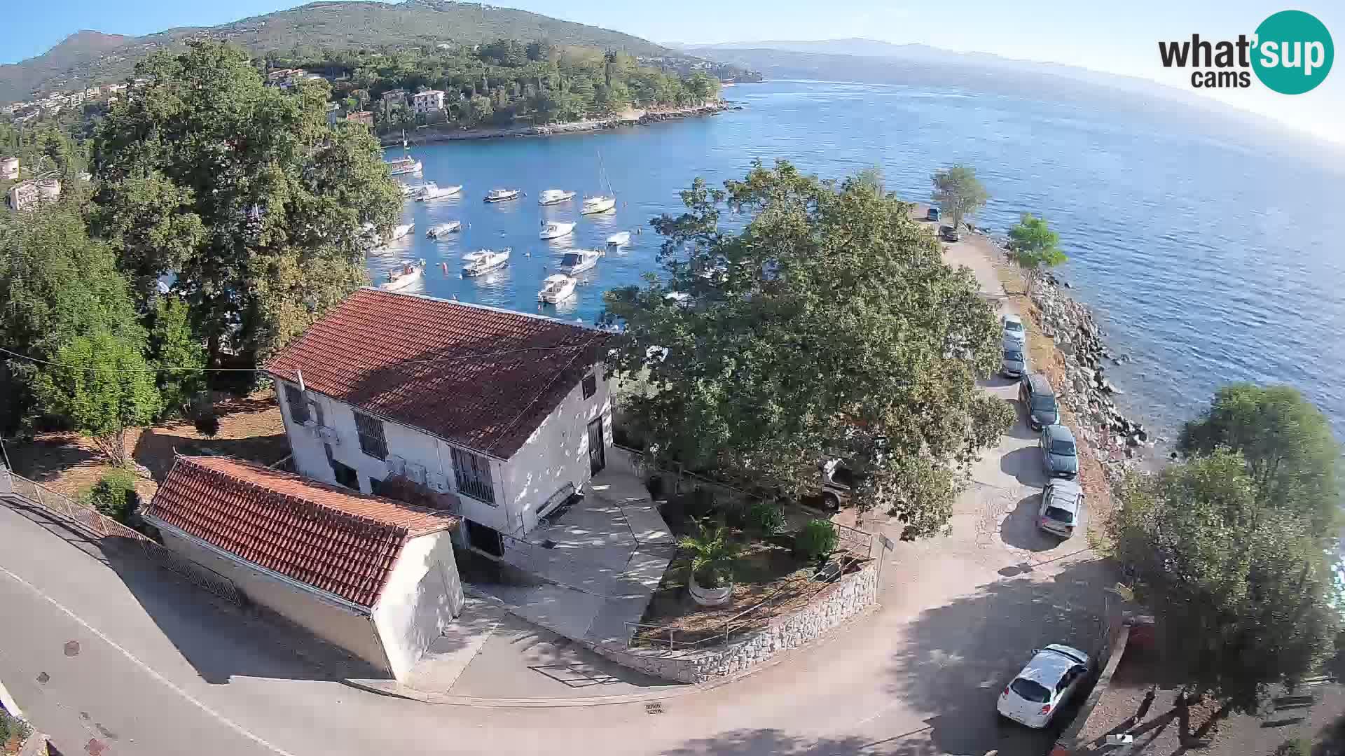 Webcam puerto de Ika – Vista en directo y luces de Opatija