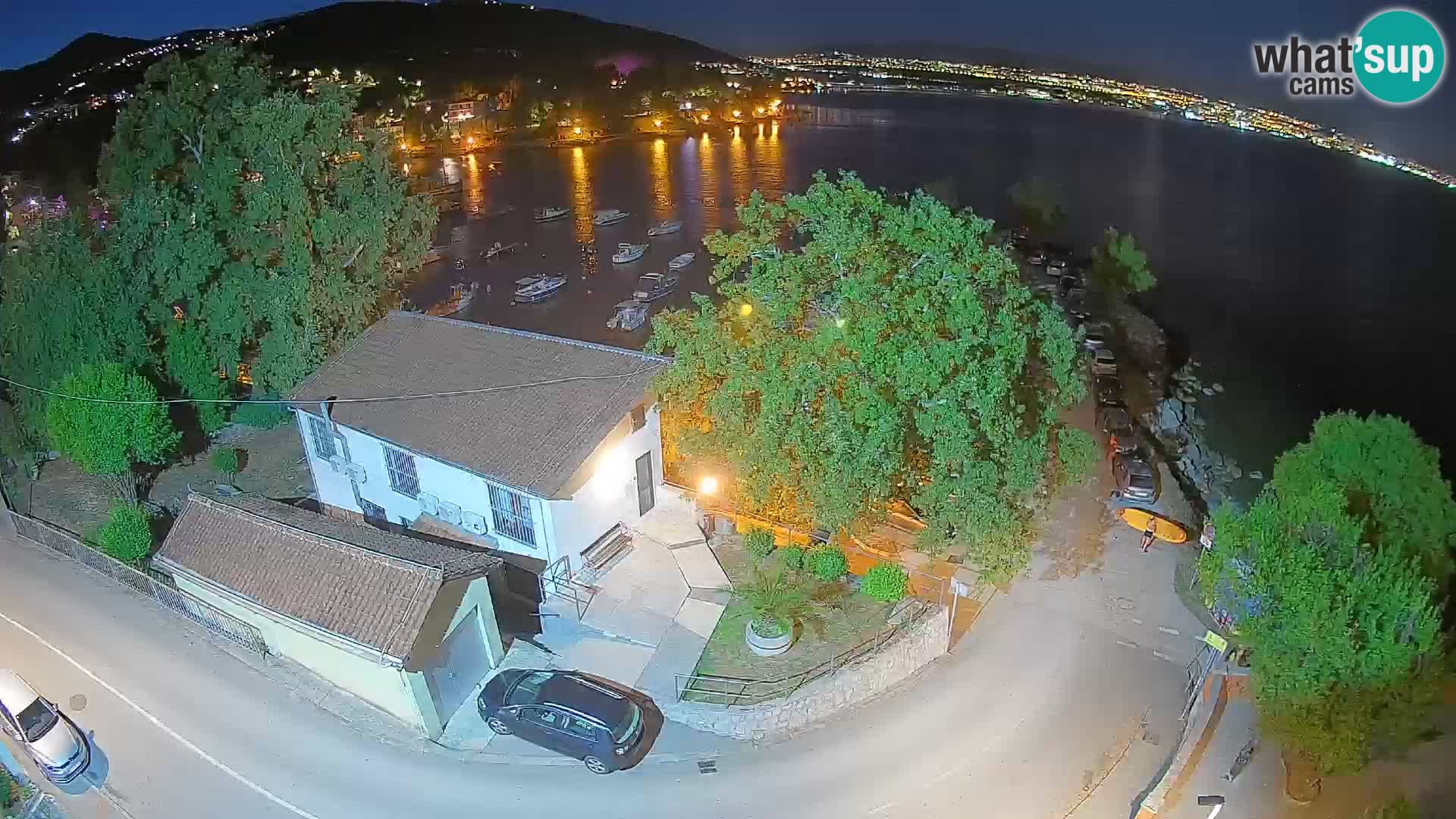 Webcam porto Ika – Vista LIVE sul porto e le luci di Opatija