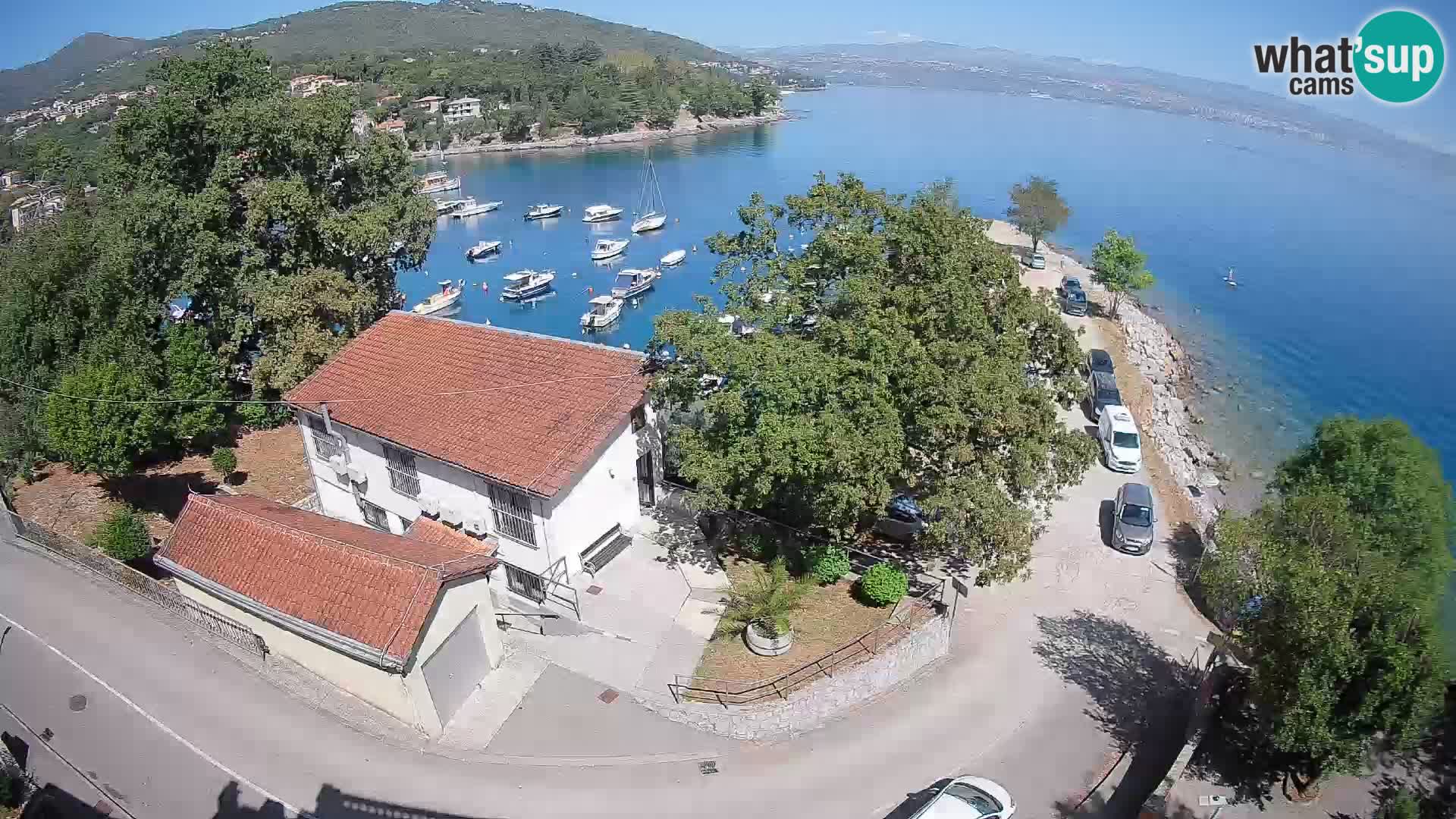 Webcam porto Ika – Vista LIVE sul porto e le luci di Opatija